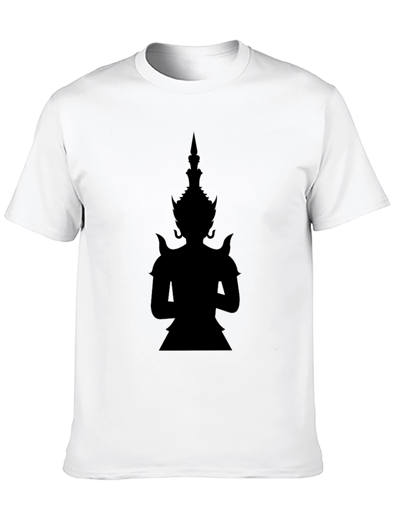 Silhouette Asian Deity Black T-Shirt