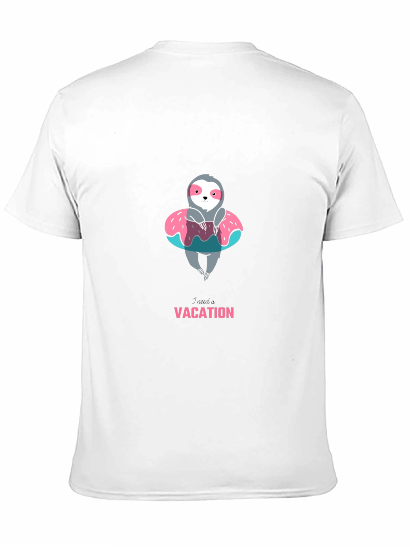Sloth on Vacation Graphic Tee - Relaxed Fit