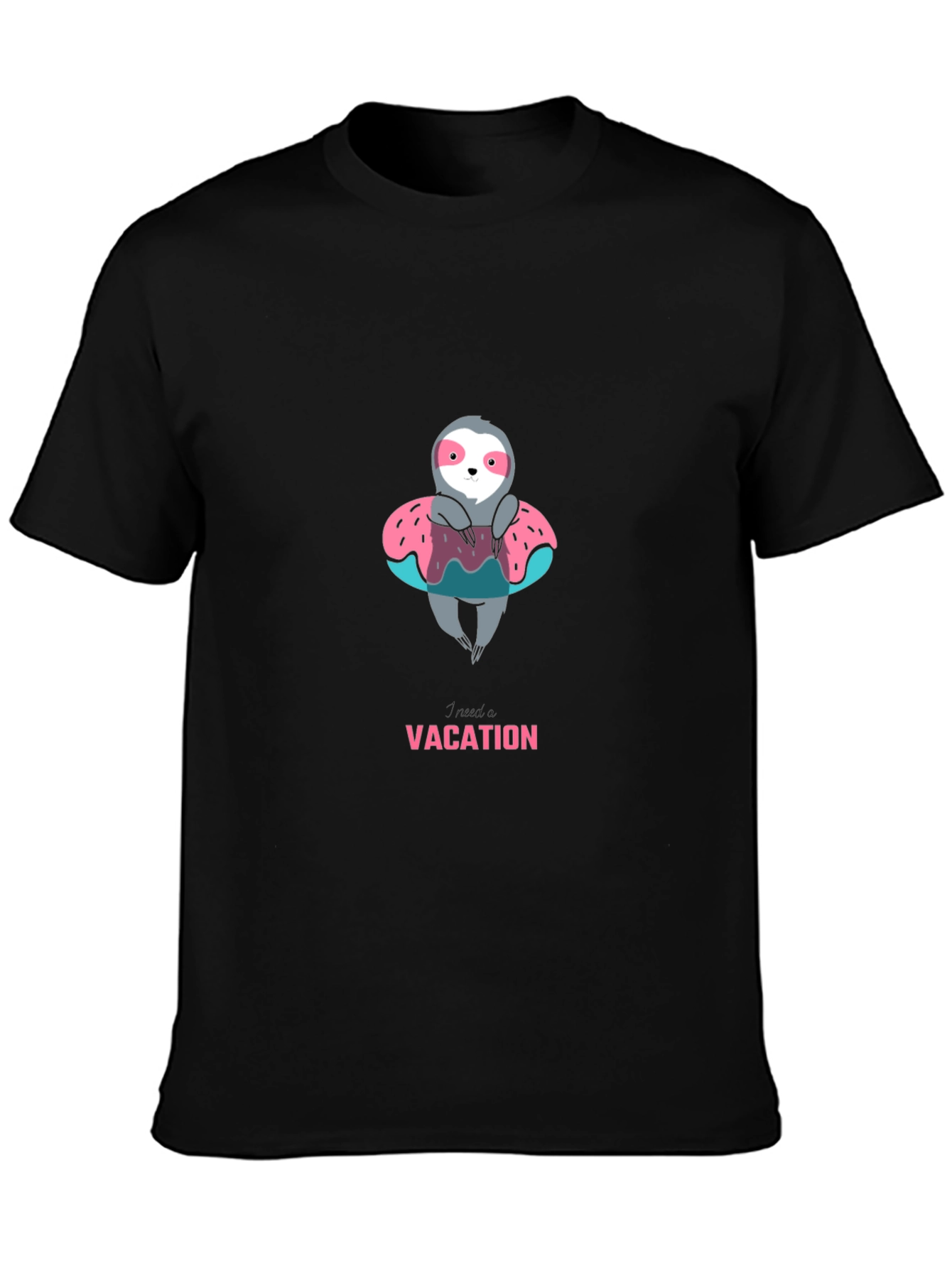Sloth on Vacation Graphic Tee - Relaxed Fit