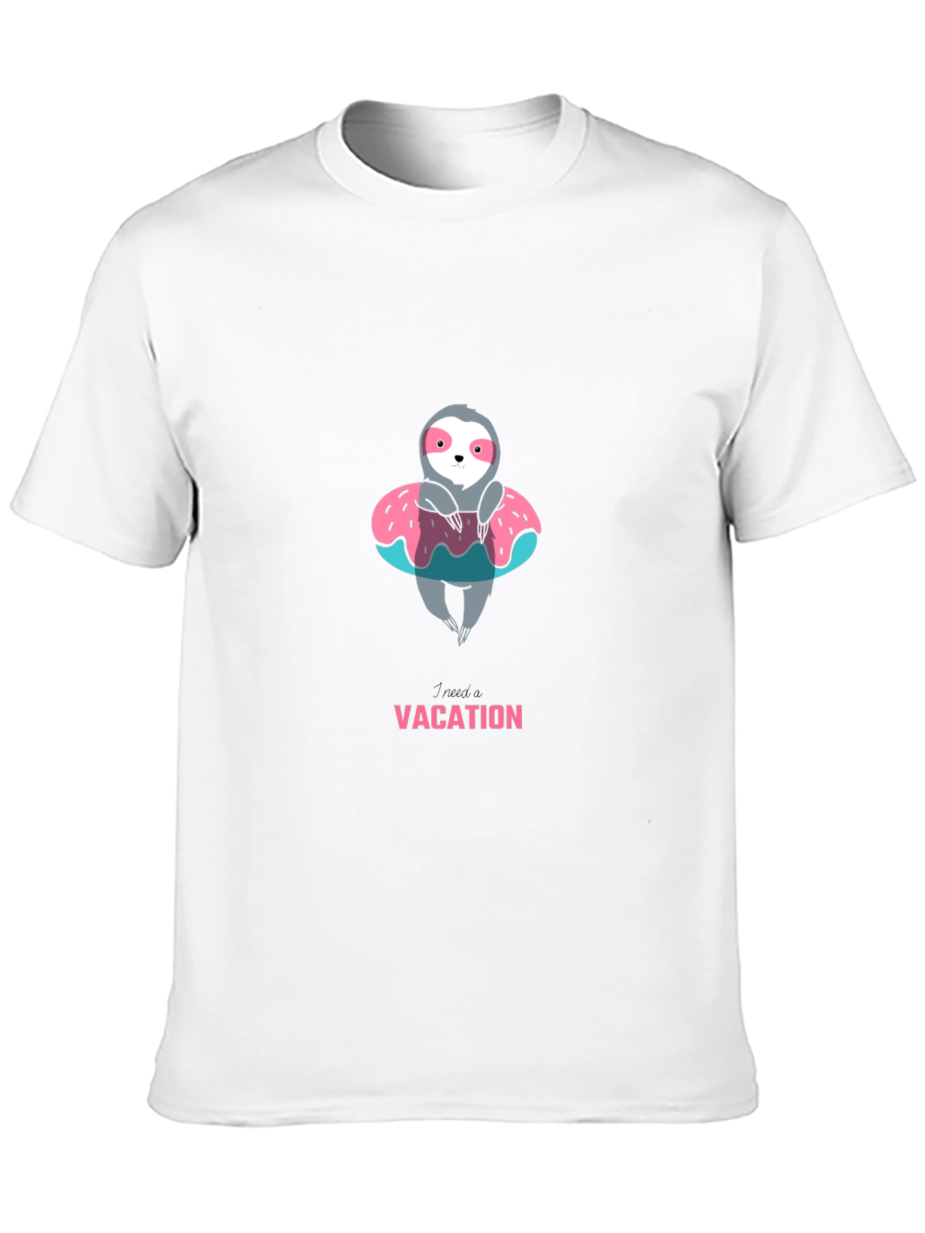 Sloth on Vacation Graphic Tee - Relaxed Fit
