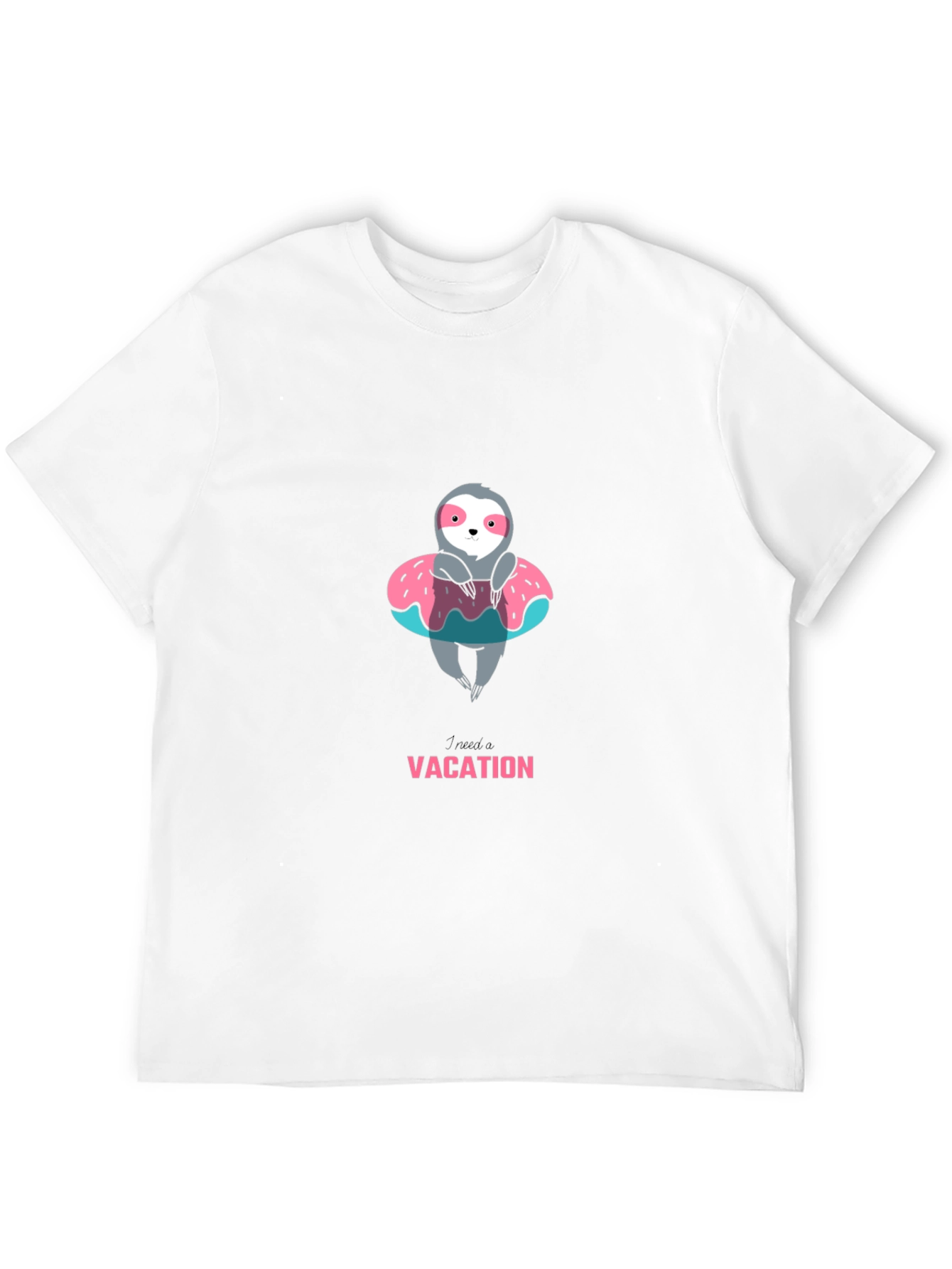 Sloth on Vacation Graphic Tee - Relaxed Fit