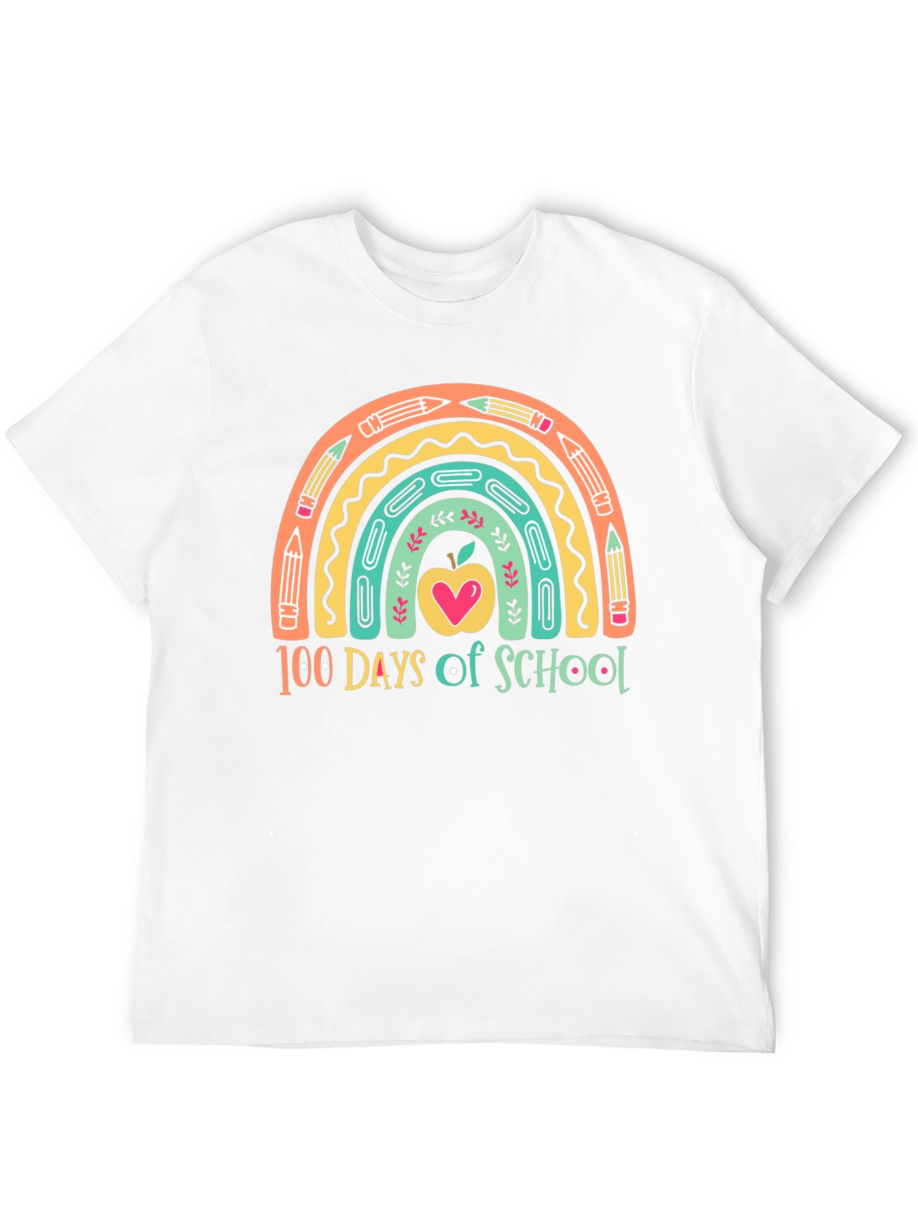 100 Days of School Rainbow T-Shirt