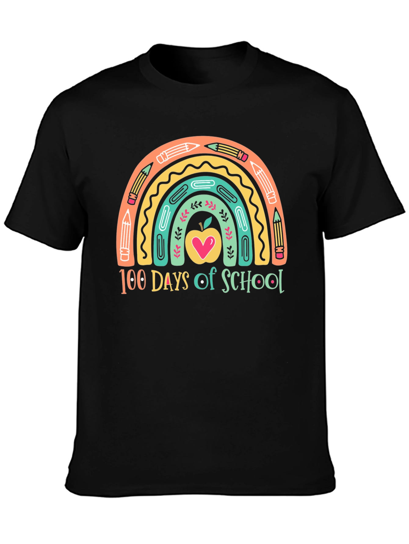 100 Days of School Rainbow T-Shirt