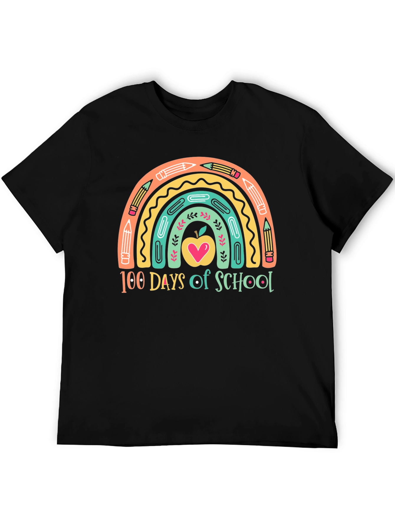 100 Days of School Rainbow T-Shirt