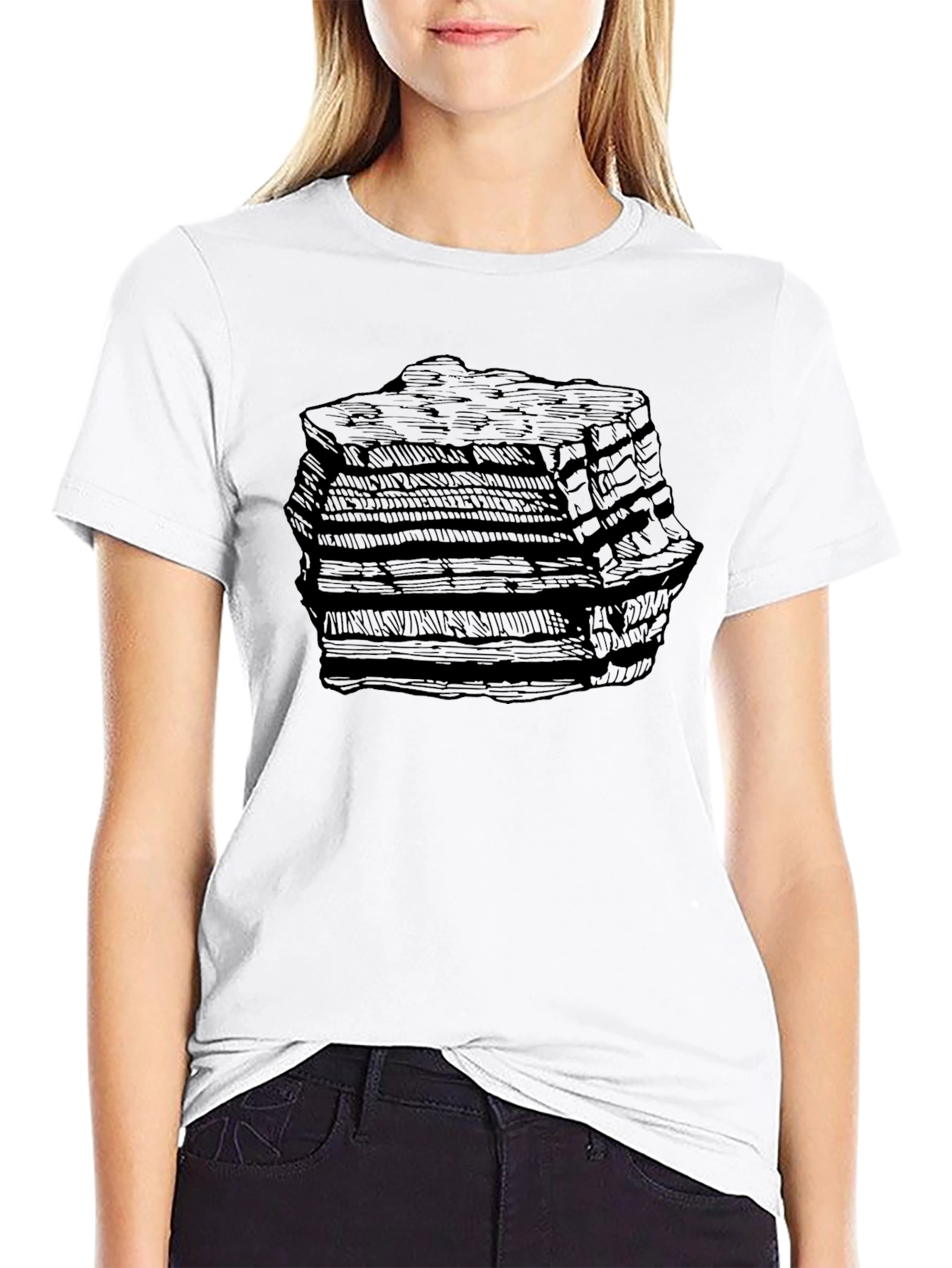 Stratified Rock Graphic Black T-Shirt