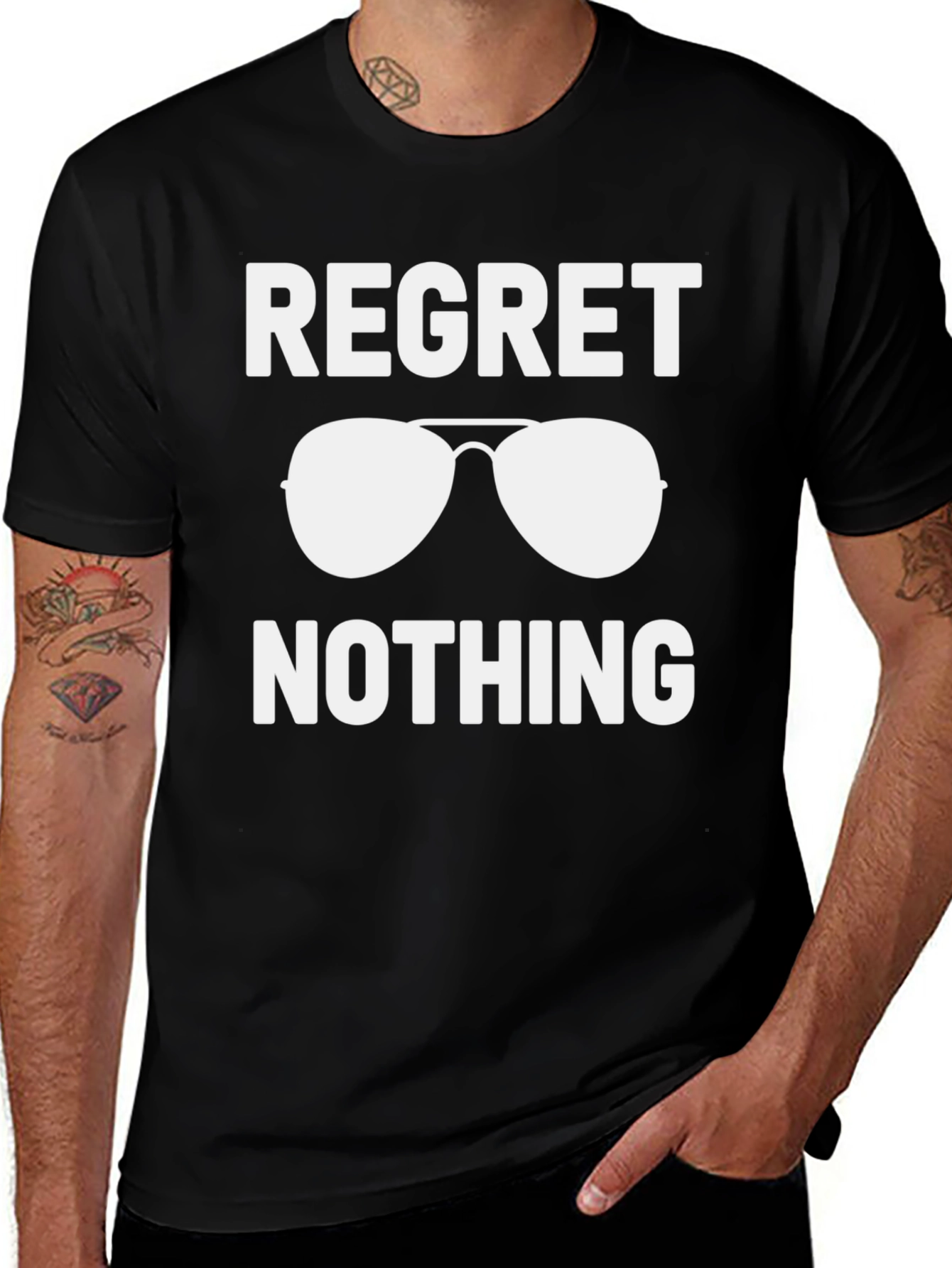 Regret Nothing Sunglasses Graphic Tee
