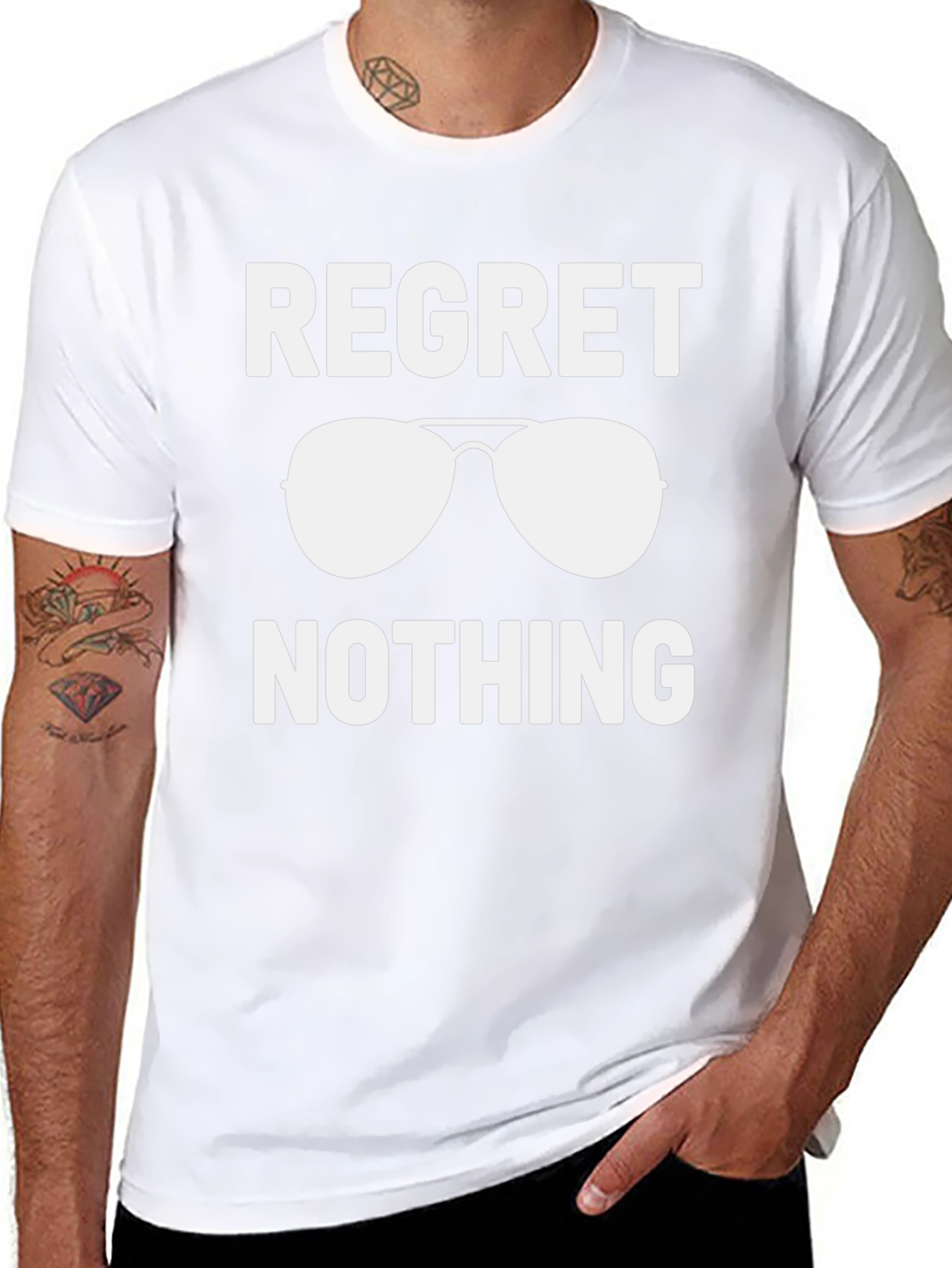 Regret Nothing Sunglasses Graphic Tee