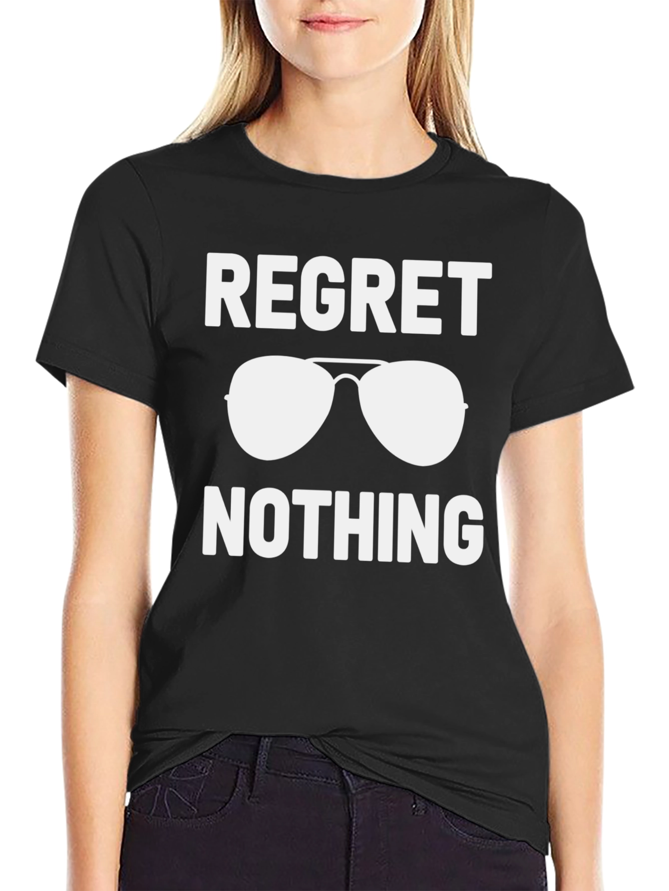 Regret Nothing Sunglasses Graphic Tee