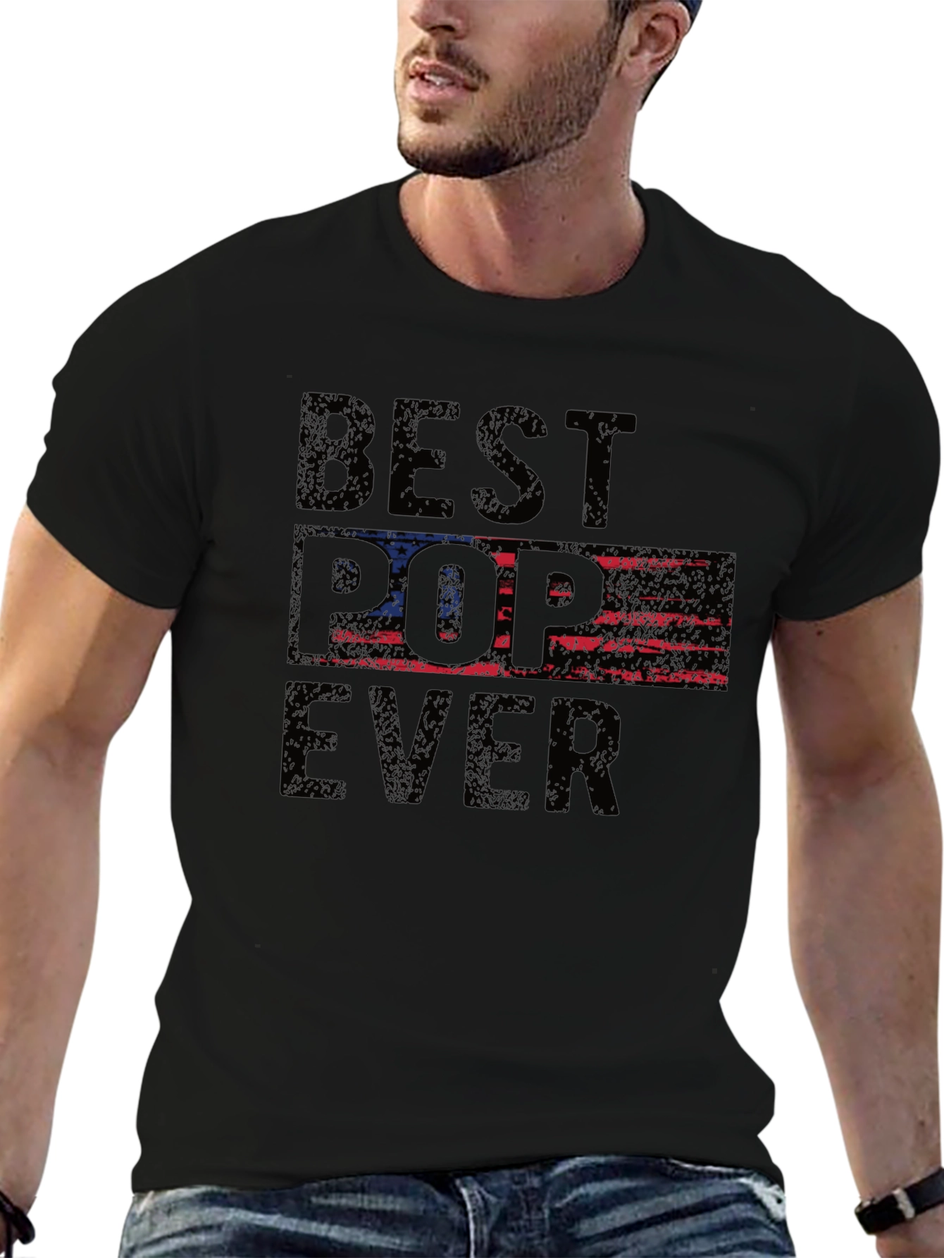 Best Pop Ever T-Shirt - Patriotic Design