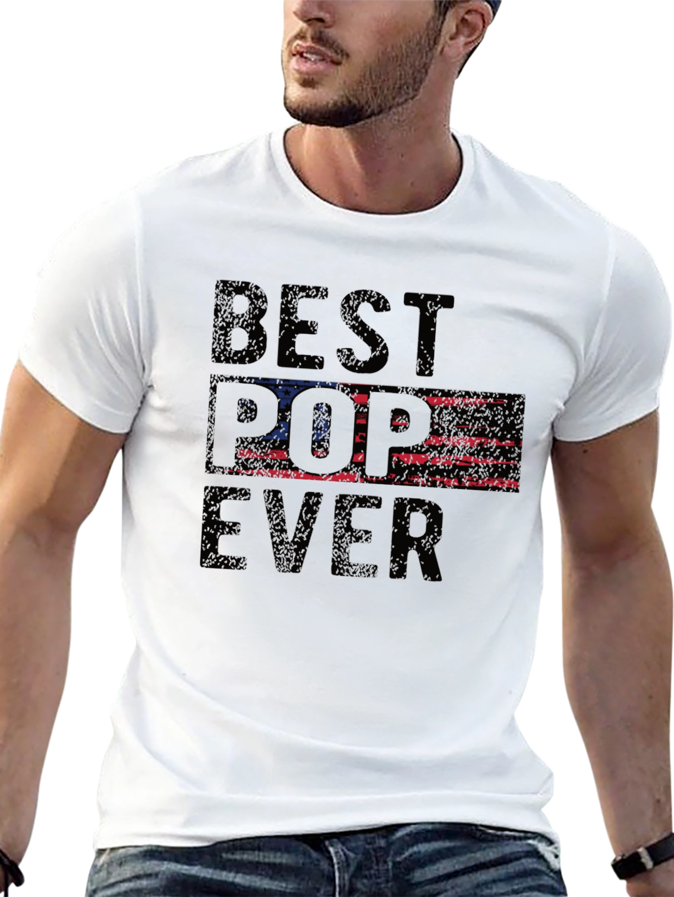 Best Pop Ever T-Shirt - Patriotic Design