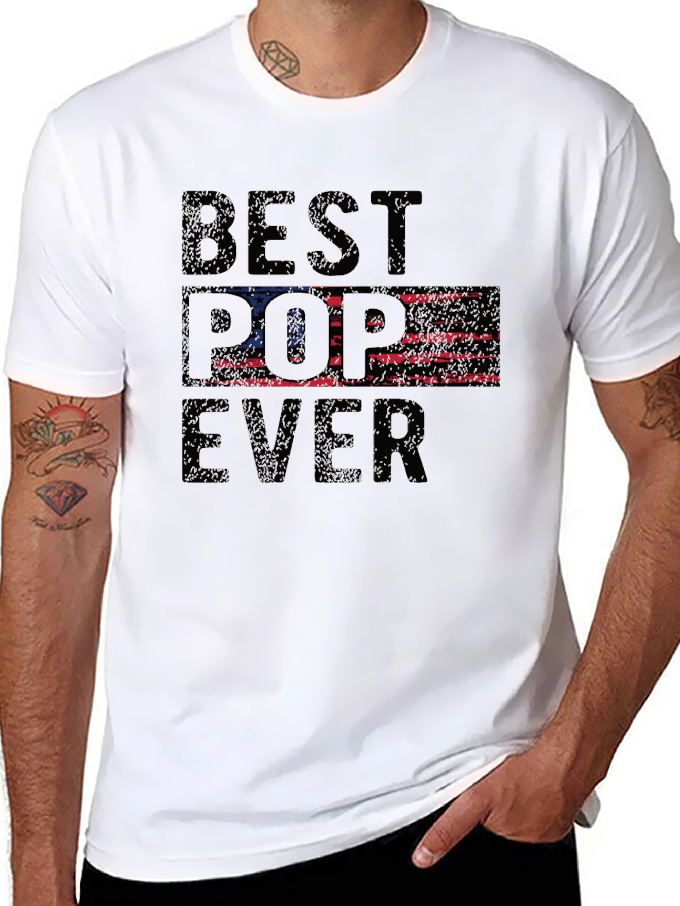 Best Pop Ever T-Shirt - Patriotic Design