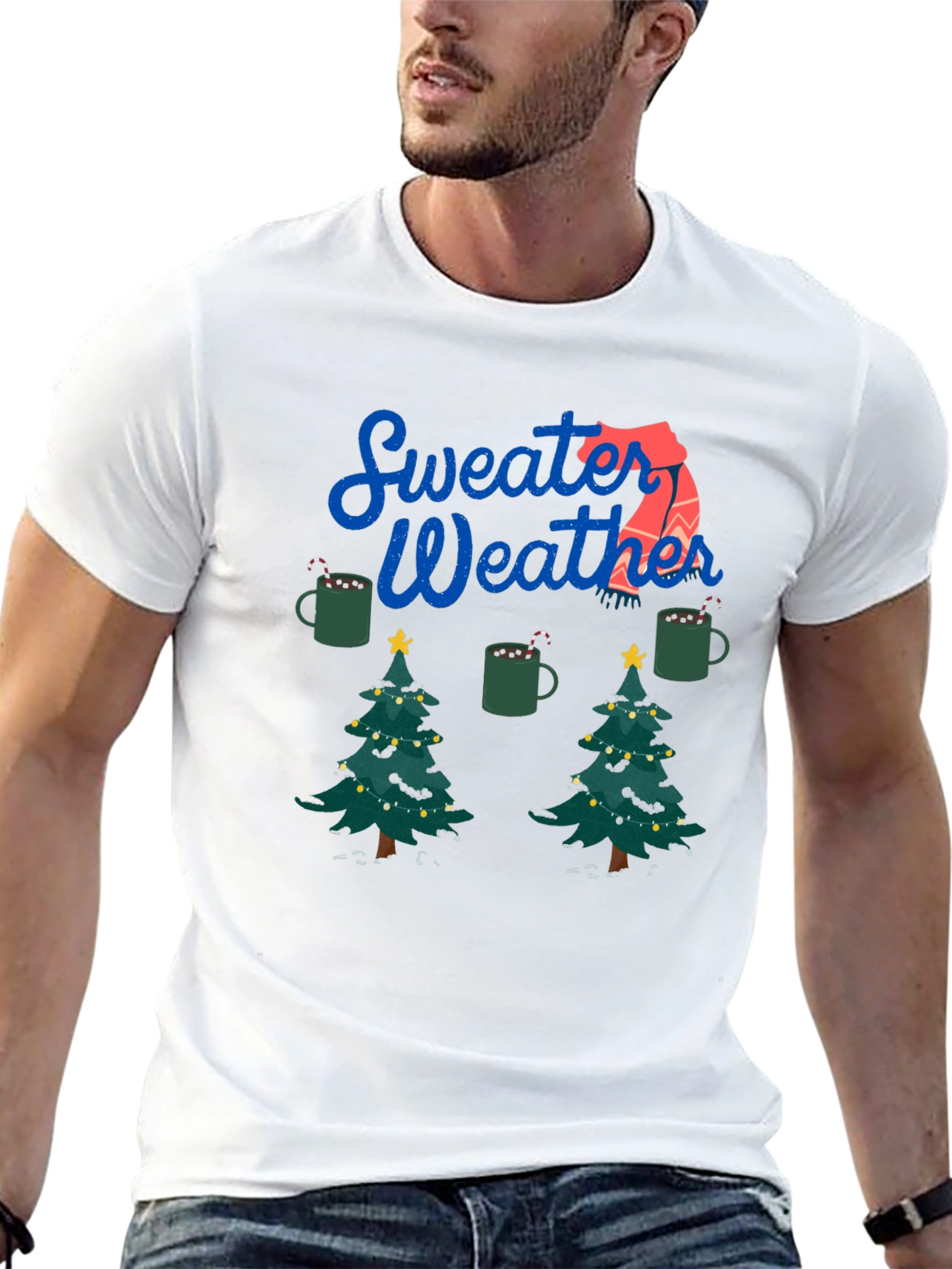 Sweater Weather Christmas Tree Tee