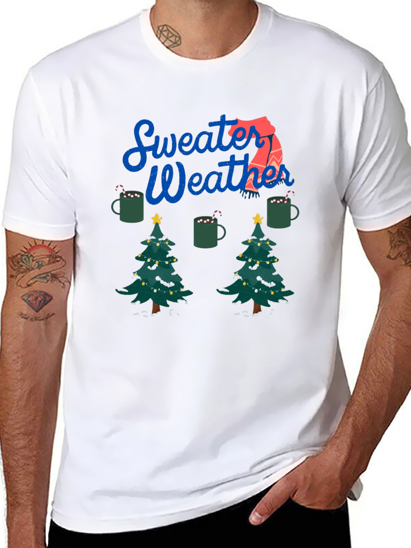 Sweater Weather Christmas Tree Tee