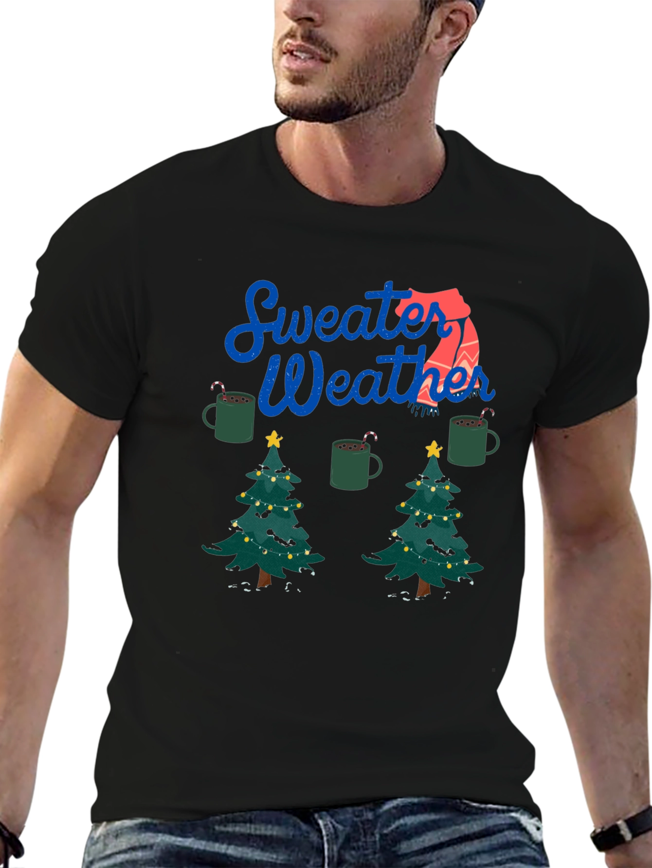 Sweater Weather Christmas Tree Tee