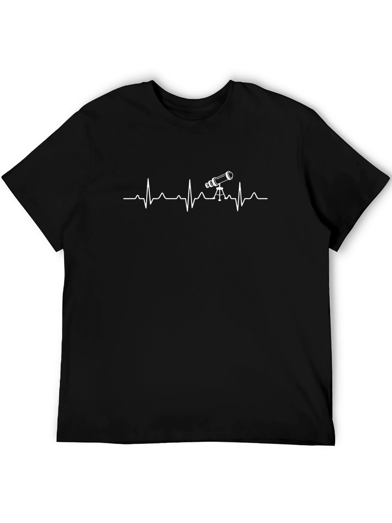 Telescope Heartbeat T-Shirt - Astronomy Lover
