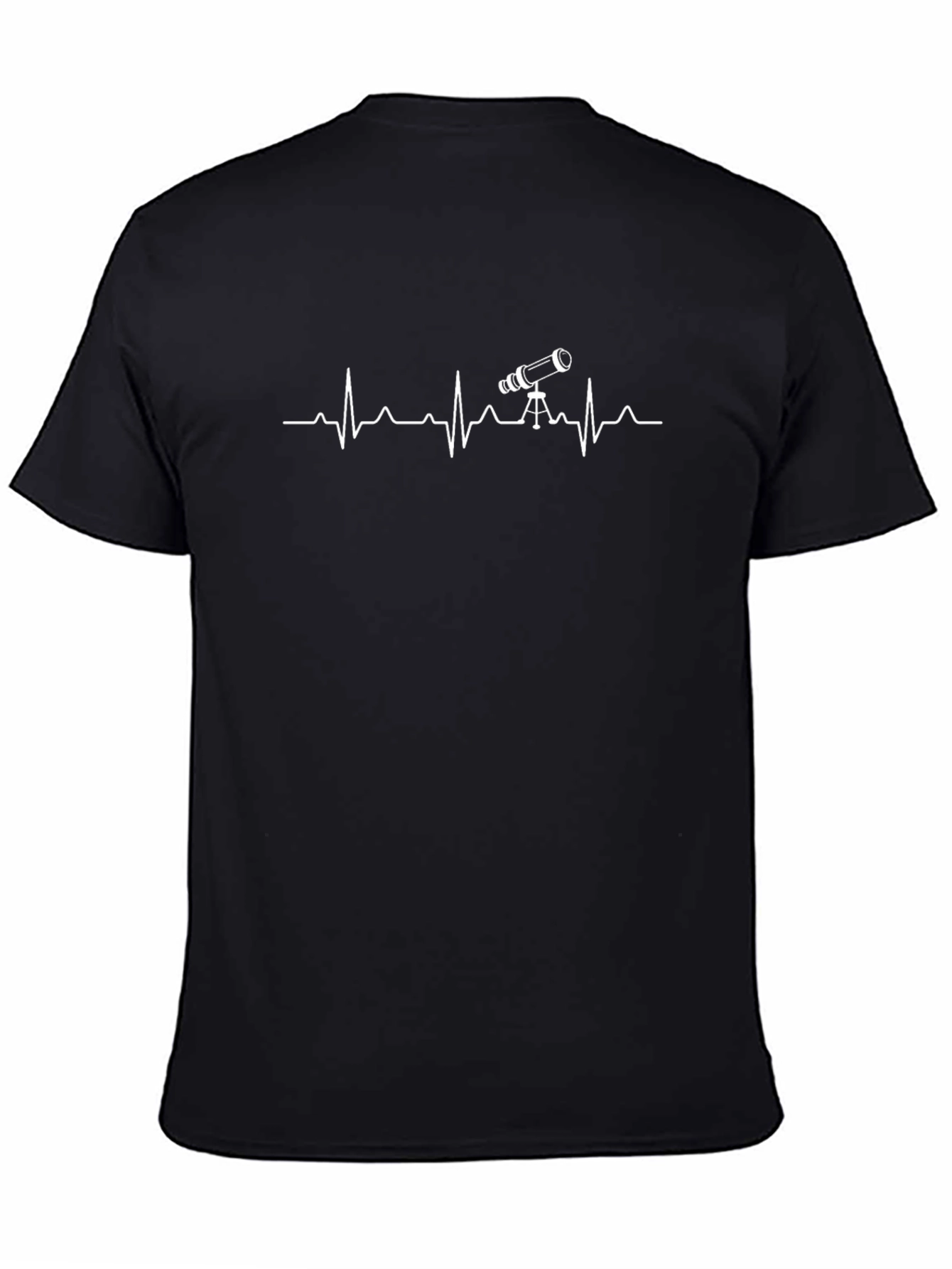 Telescope Heartbeat T-Shirt - Astronomy Lover