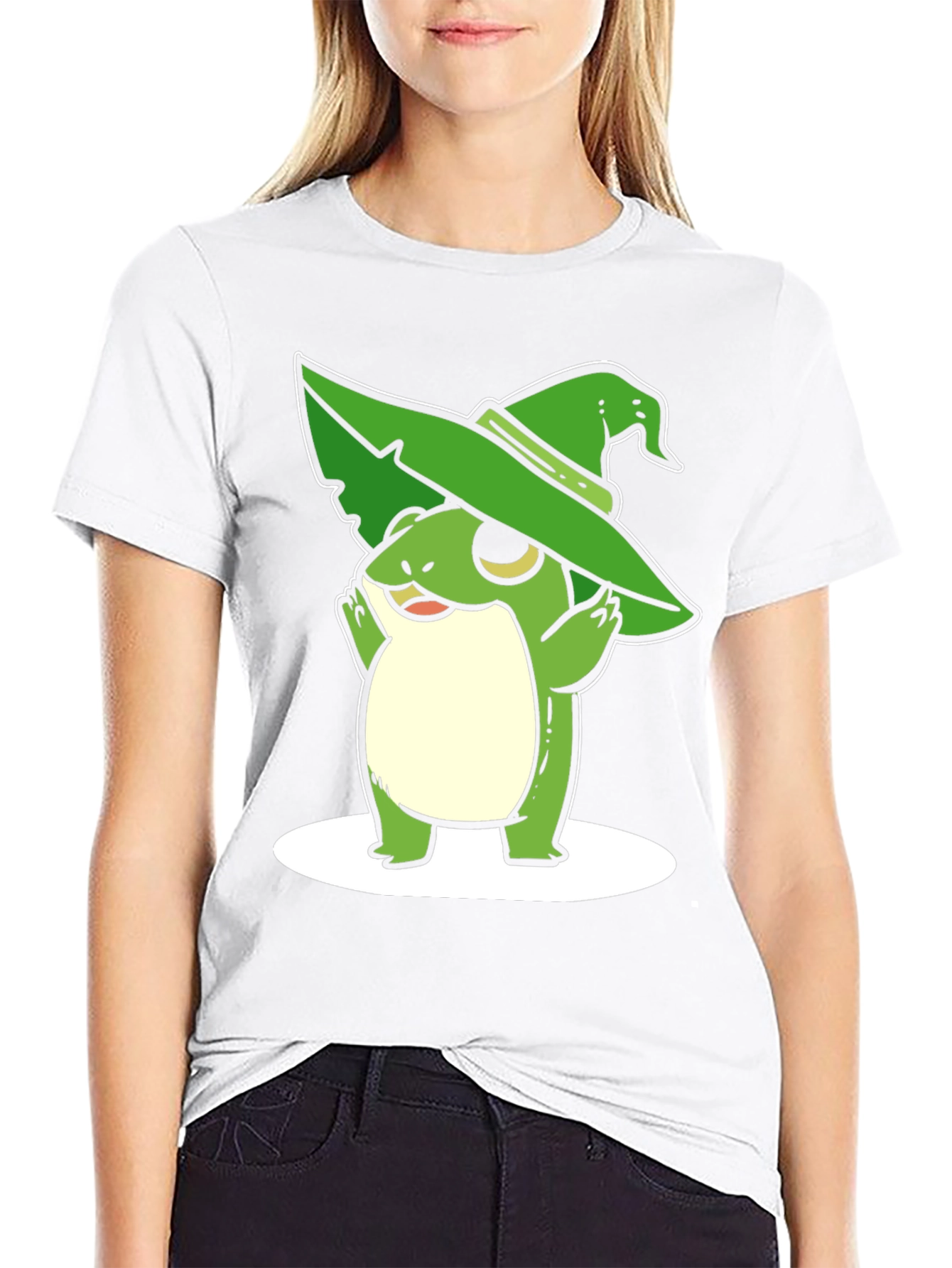 Whimsical Frog Wizard Graphic Tee