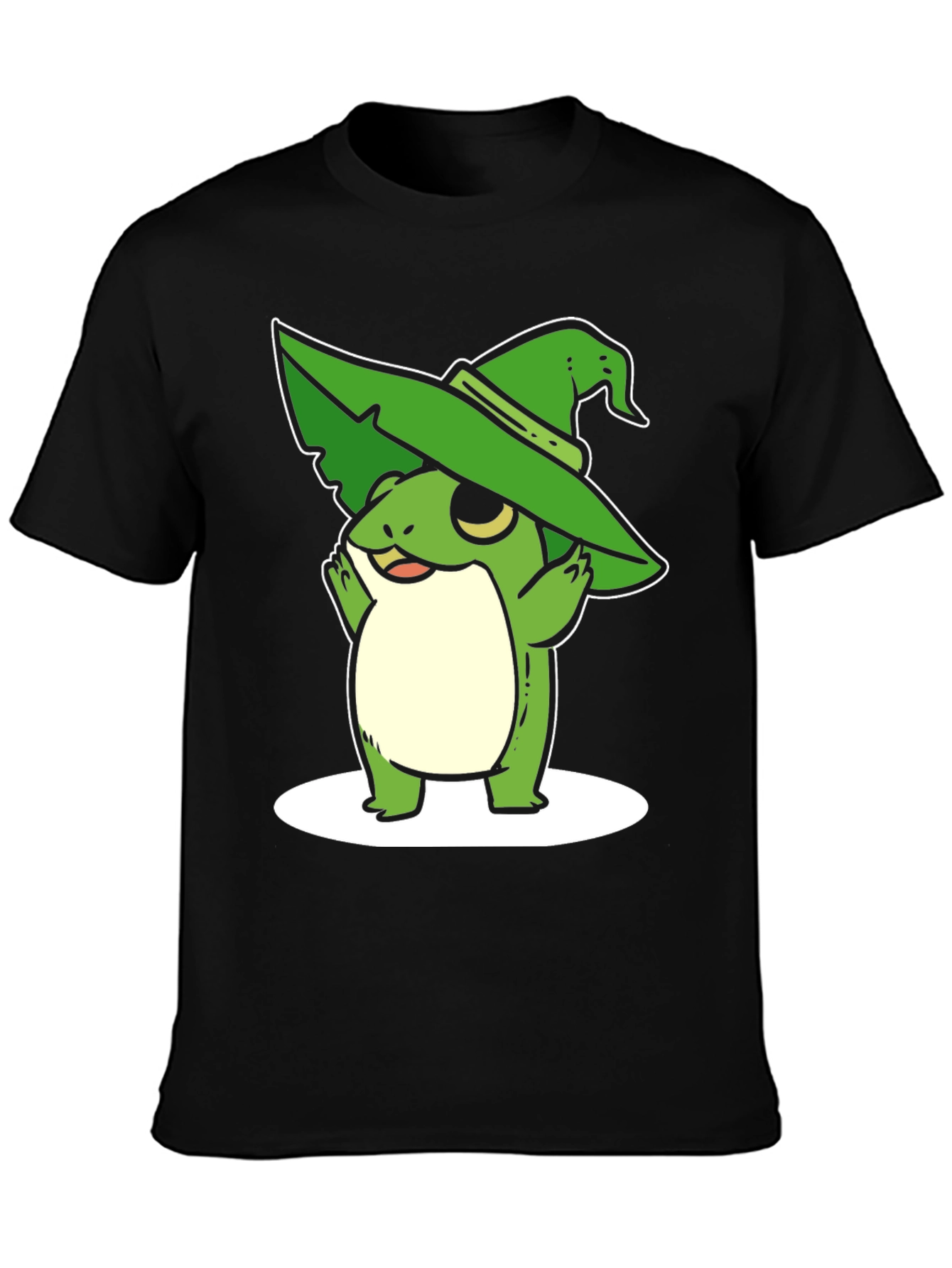 Whimsical Frog Wizard Graphic Tee