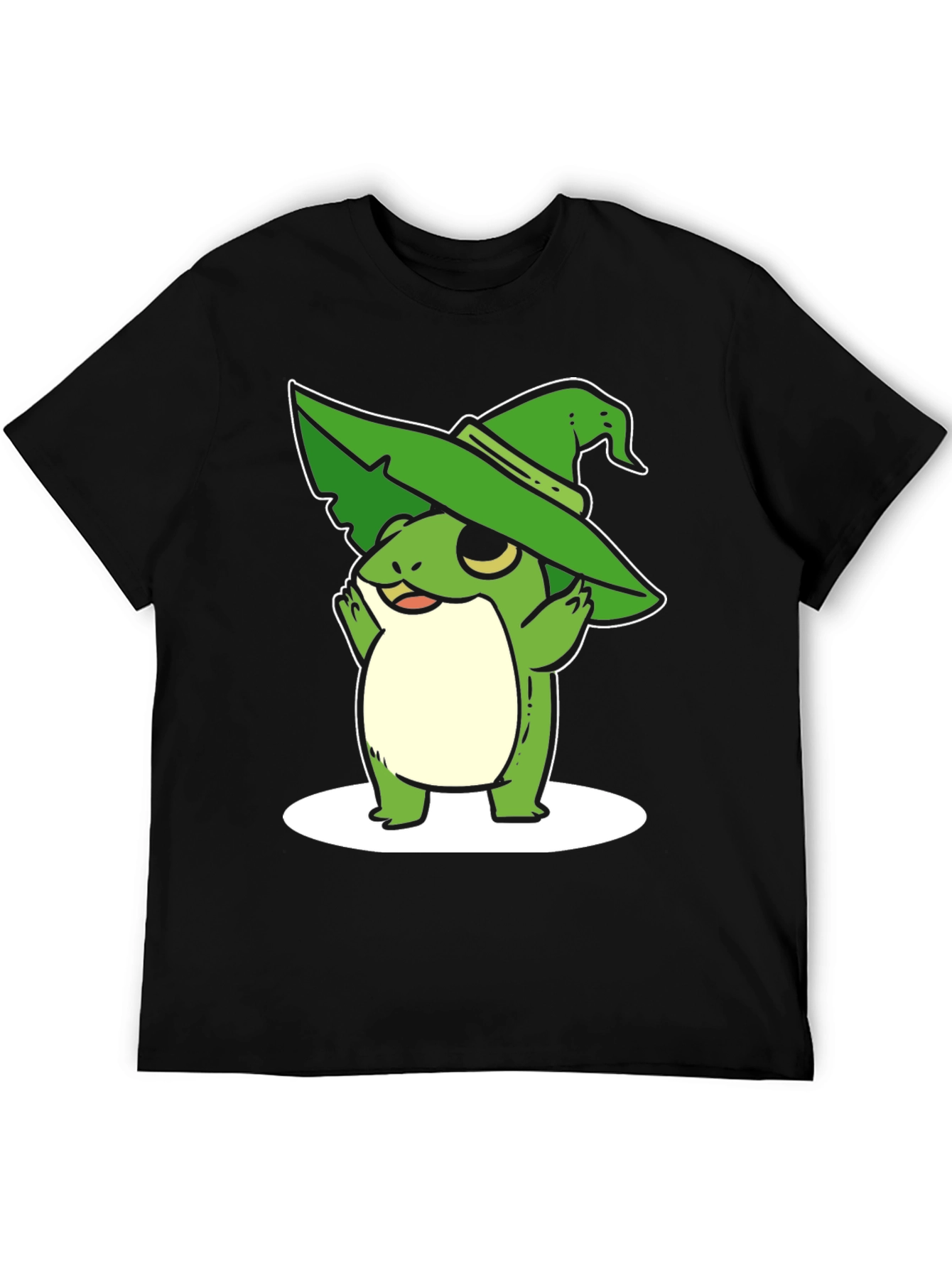 Whimsical Frog Wizard Graphic Tee