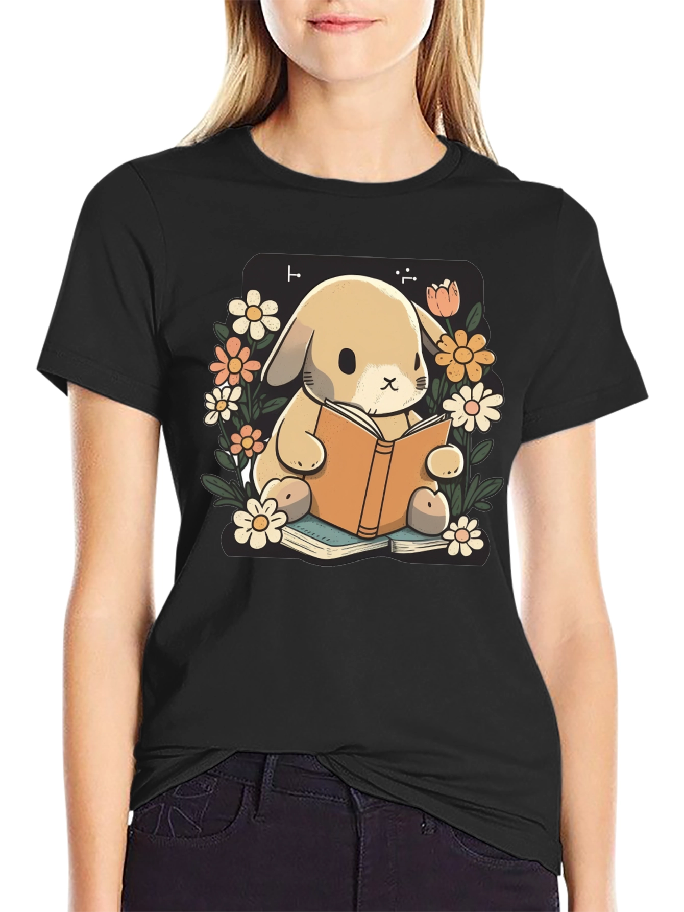 Bunny Reader Graphic Tee