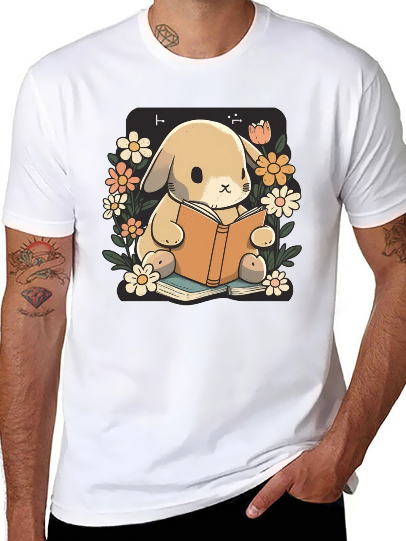 Bunny Reader Graphic Tee