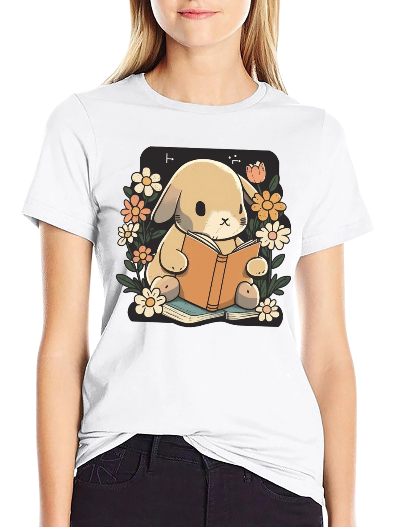 Bunny Reader Graphic Tee