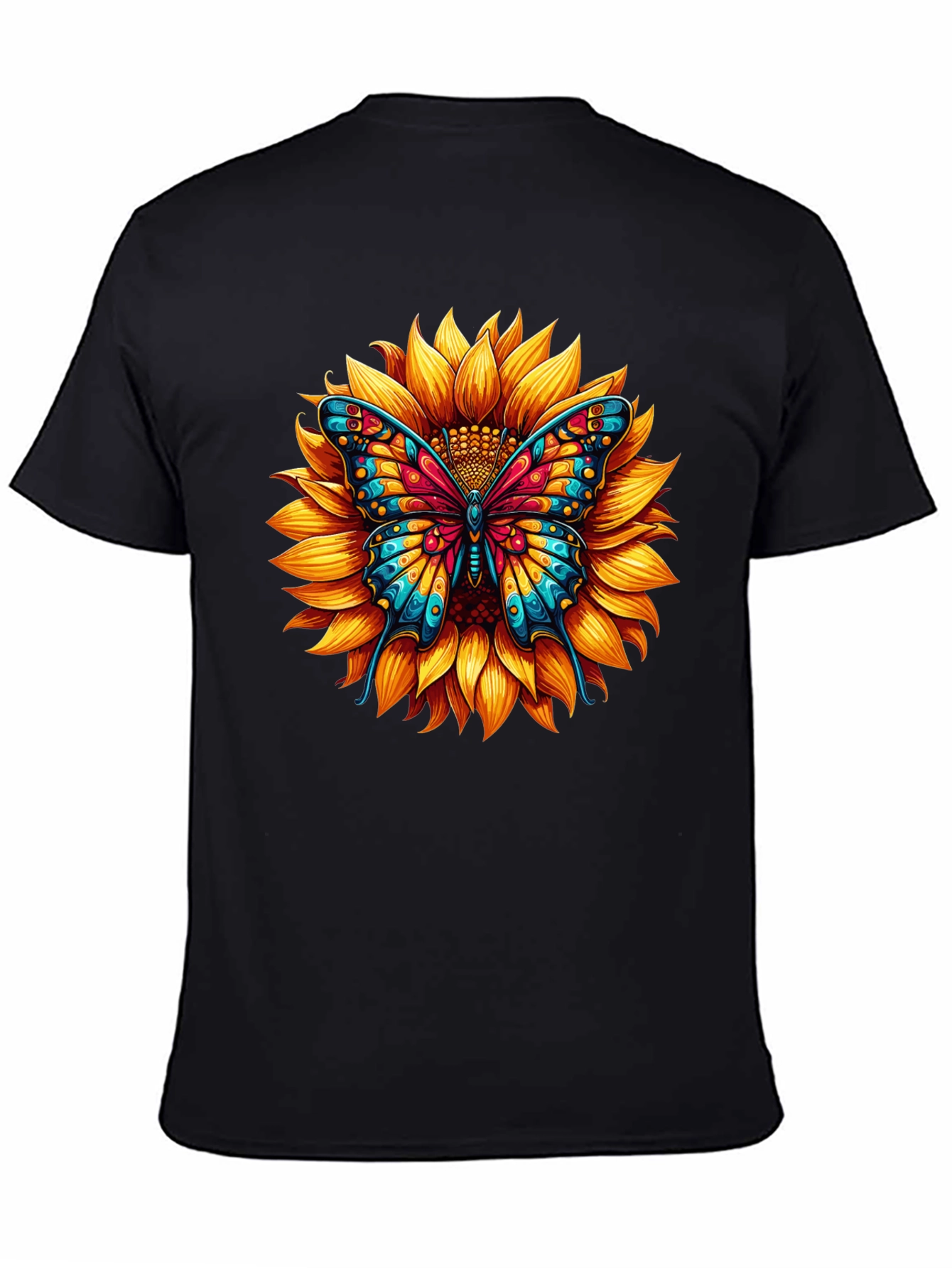 Sunflower Butterfly Graphic Tee