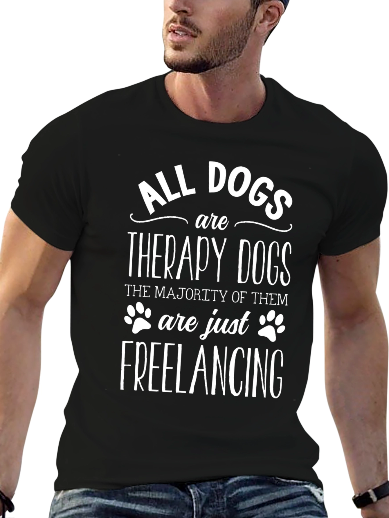 All Dogs Are Therapy Dogs Graphic Tee