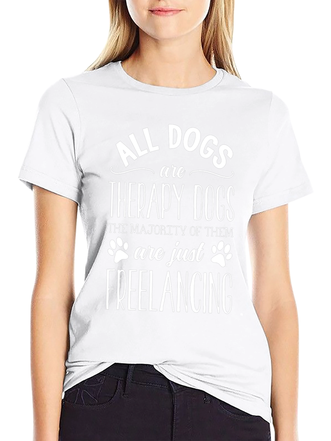 All Dogs Are Therapy Dogs Graphic Tee