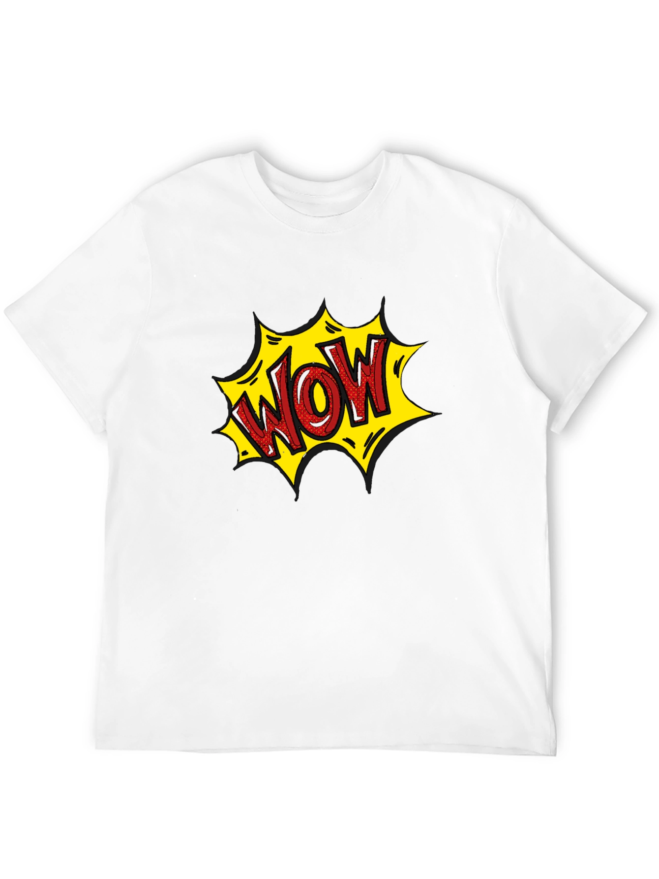 WOW Comic Style Graphic T-Shirt