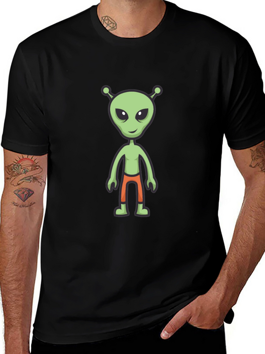 Alien Graphic Tee - Mens Black T-Shirt