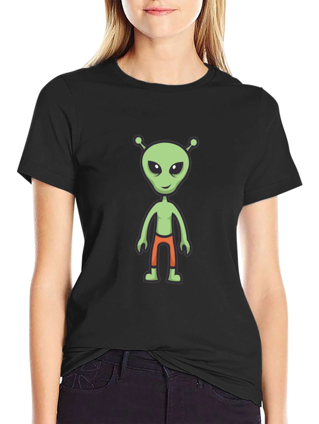 Alien Graphic Tee - Mens Black T-Shirt