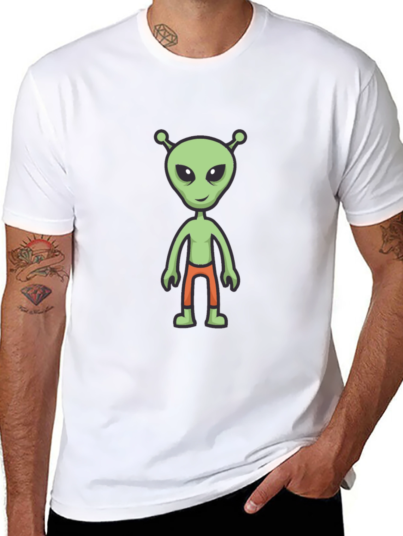 Alien Graphic Tee - Mens Black T-Shirt