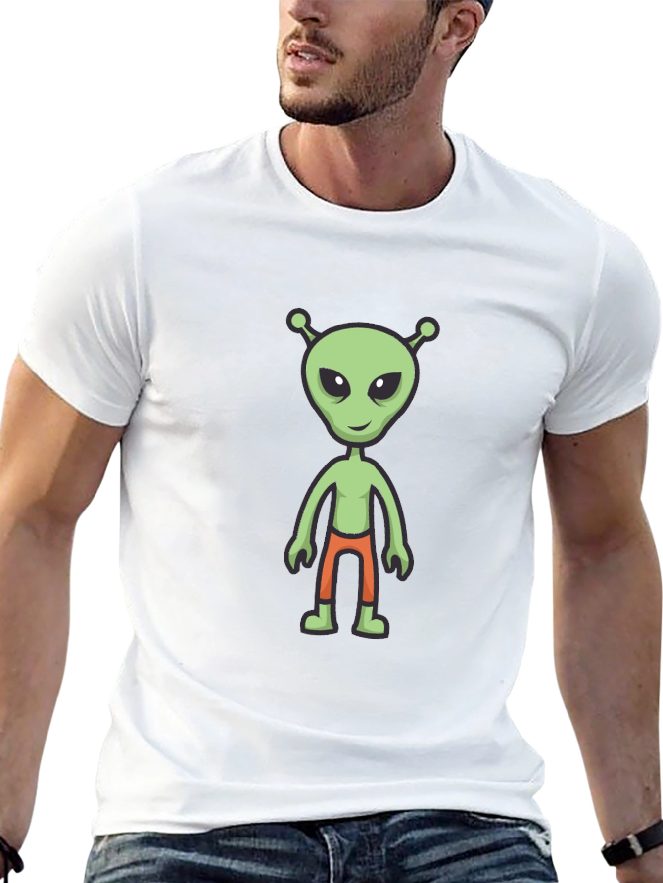 Alien Graphic Tee - Mens Black T-Shirt