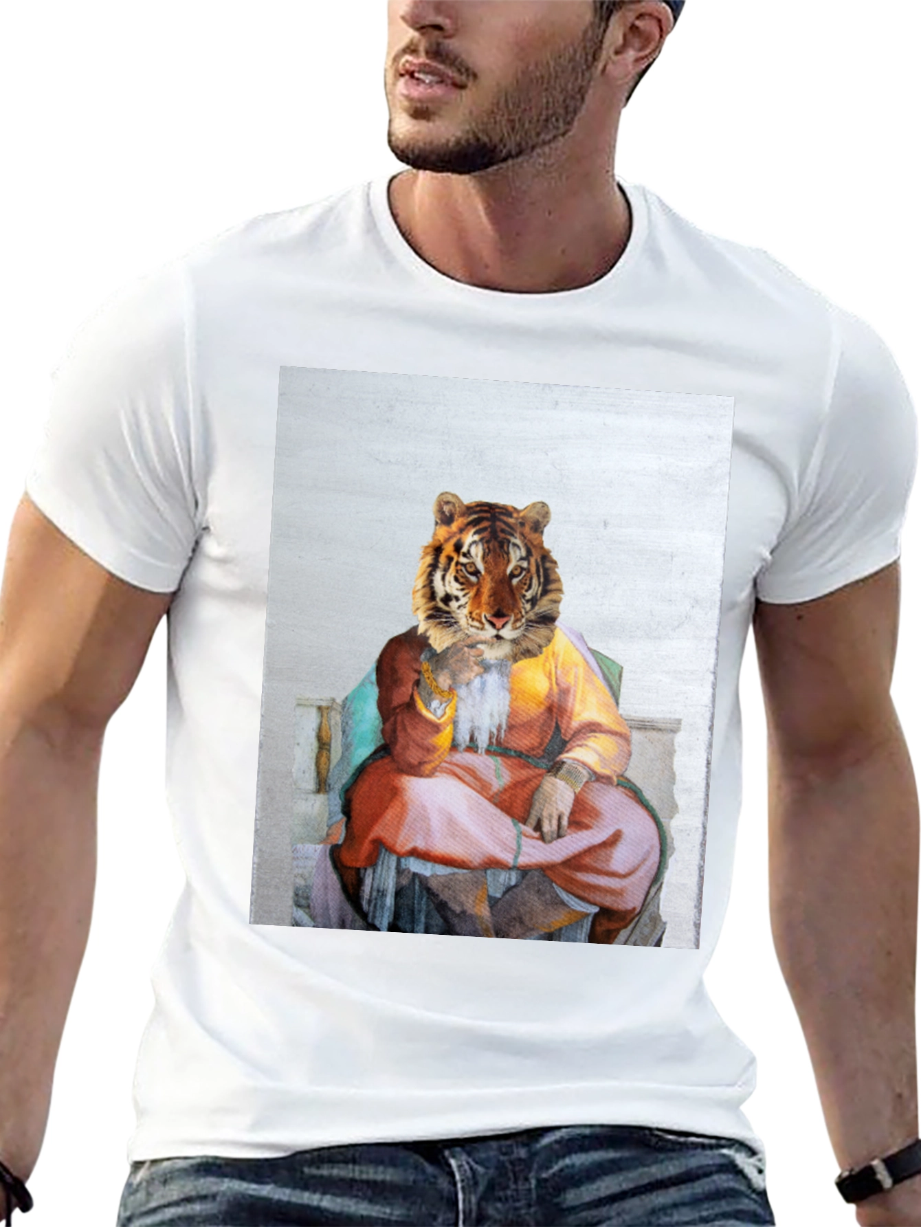 Tiger King T-Shirt - Renaissance Style Art Tee