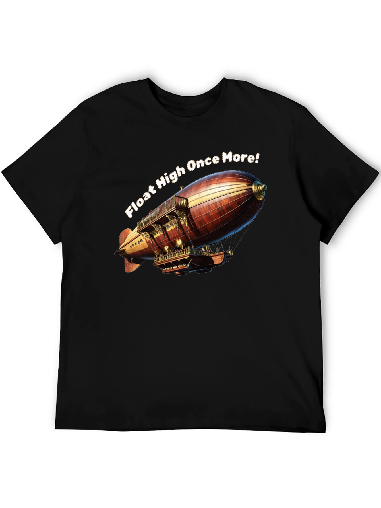 Steampunk Airship T-Shirt: Float High Once More!