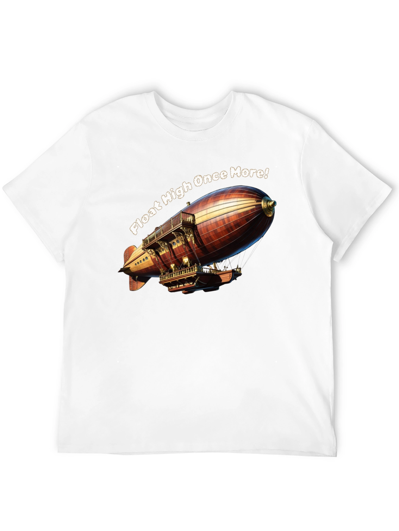 Steampunk Airship T-Shirt: Float High Once More!