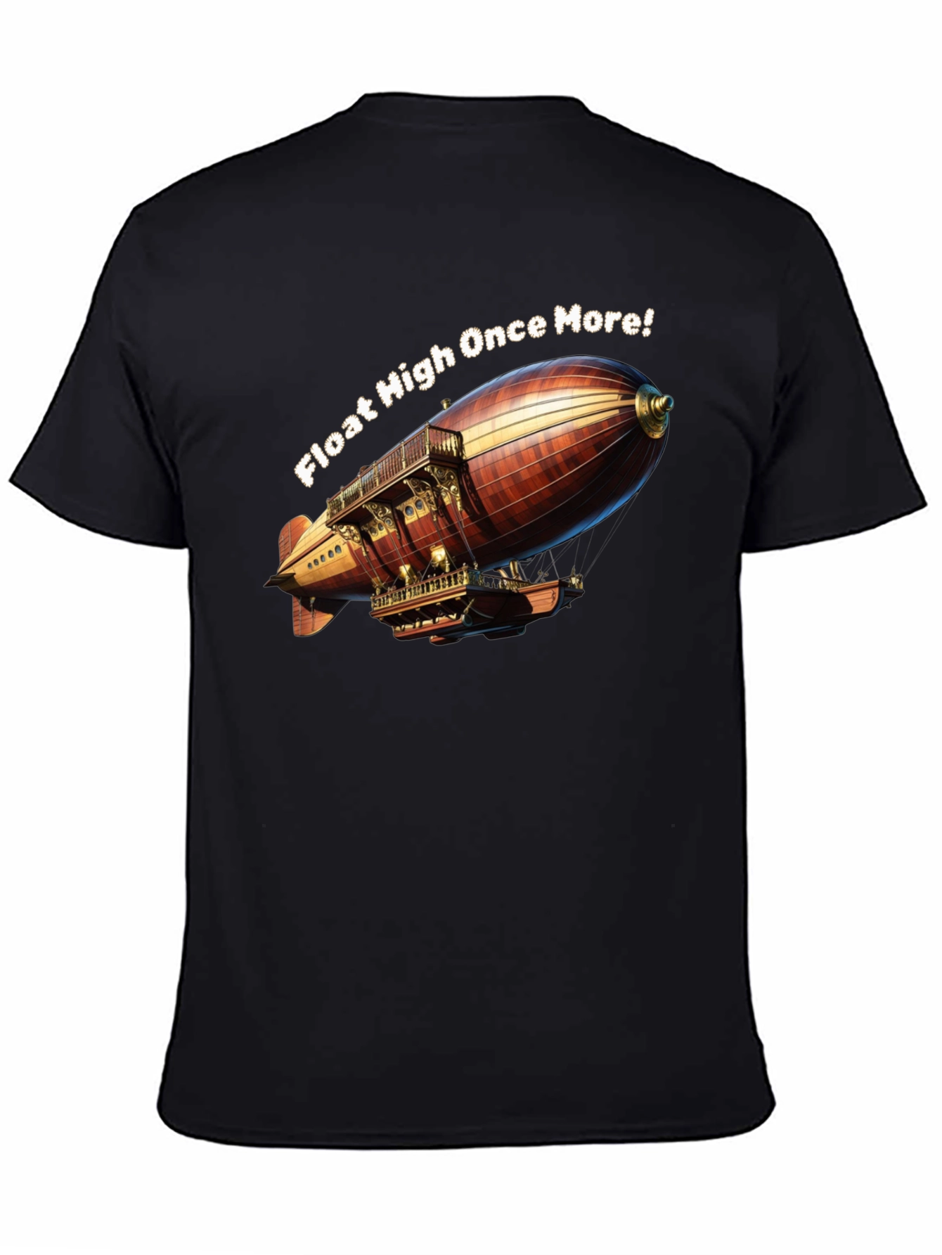 Steampunk Airship T-Shirt: Float High Once More!
