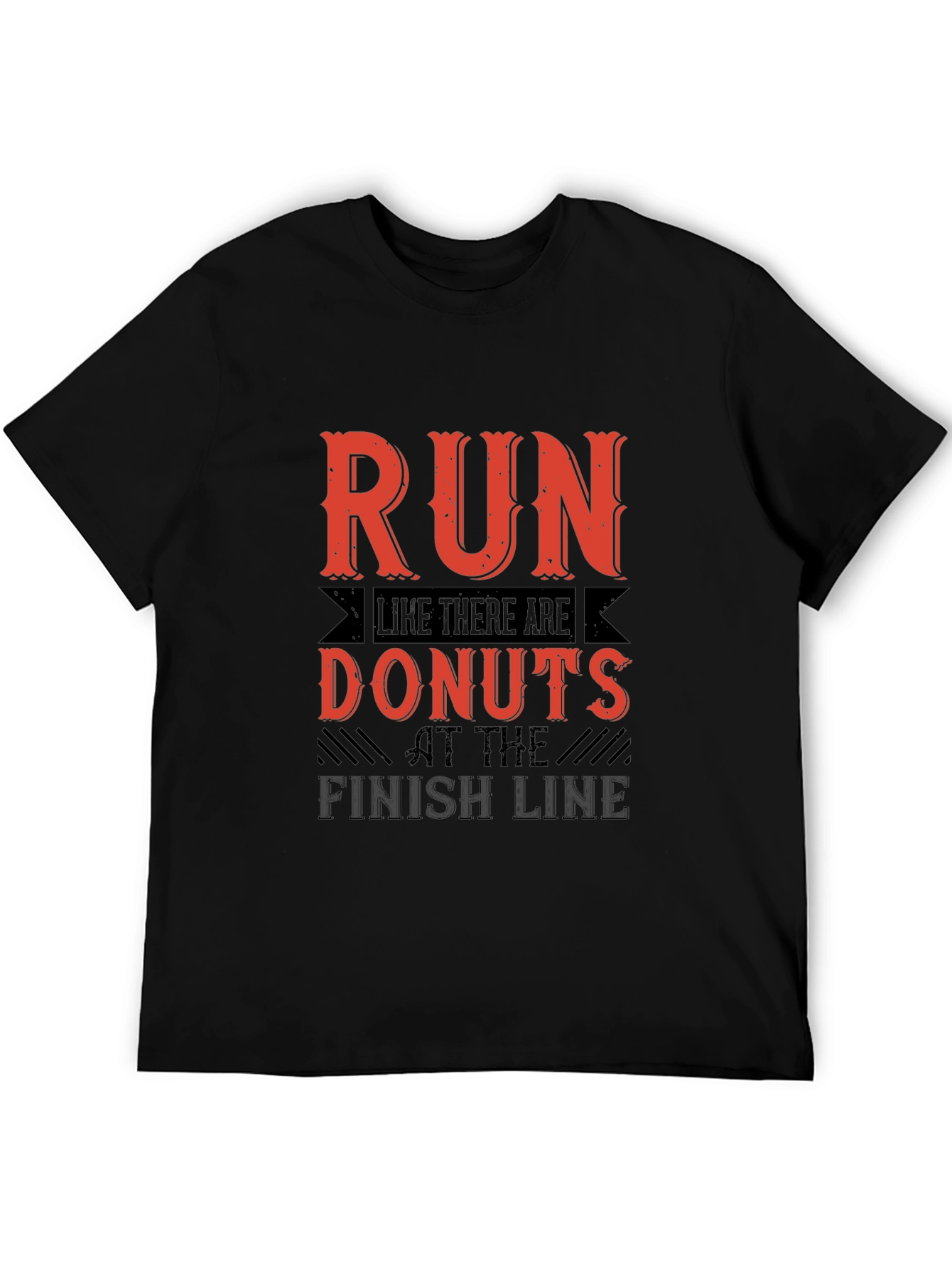 Run For Donuts Black T-Shirt