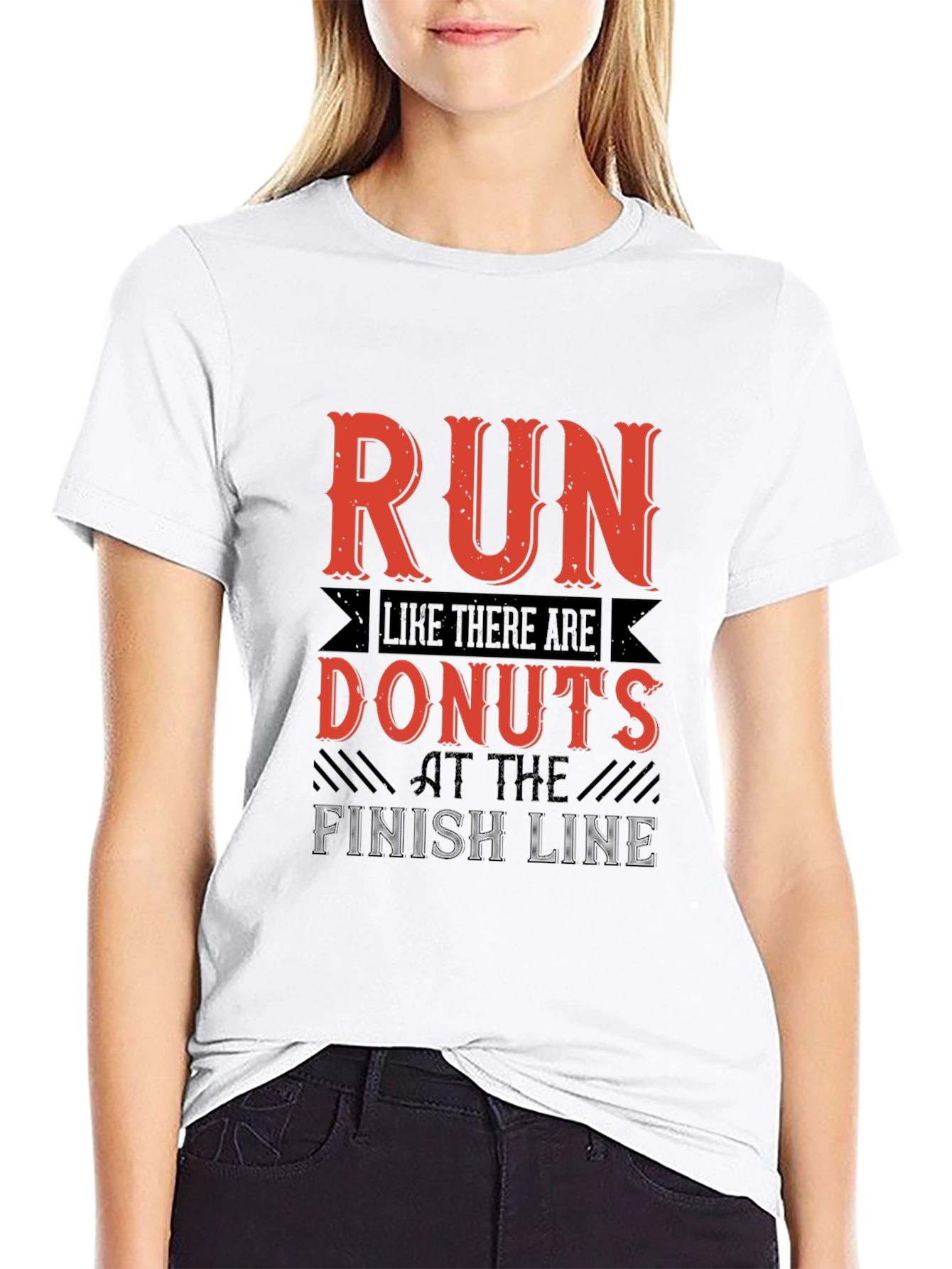 Run For Donuts Black T-Shirt