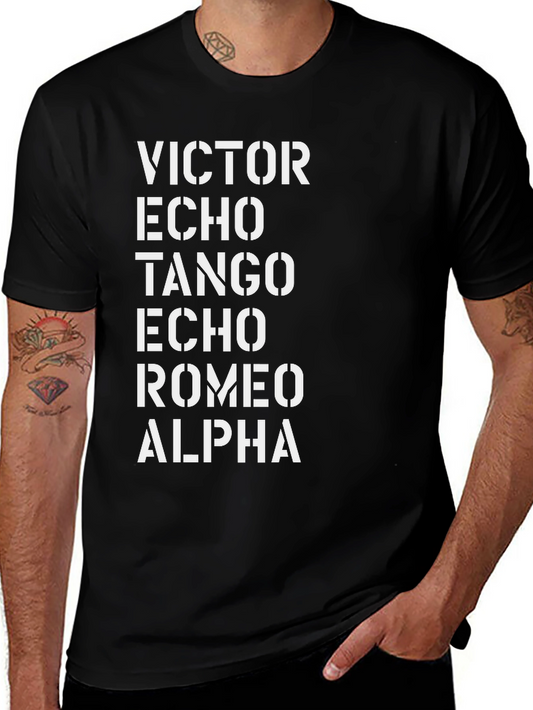 V.E.T.E.R.A. T-Shirt - Military Alphabet Design