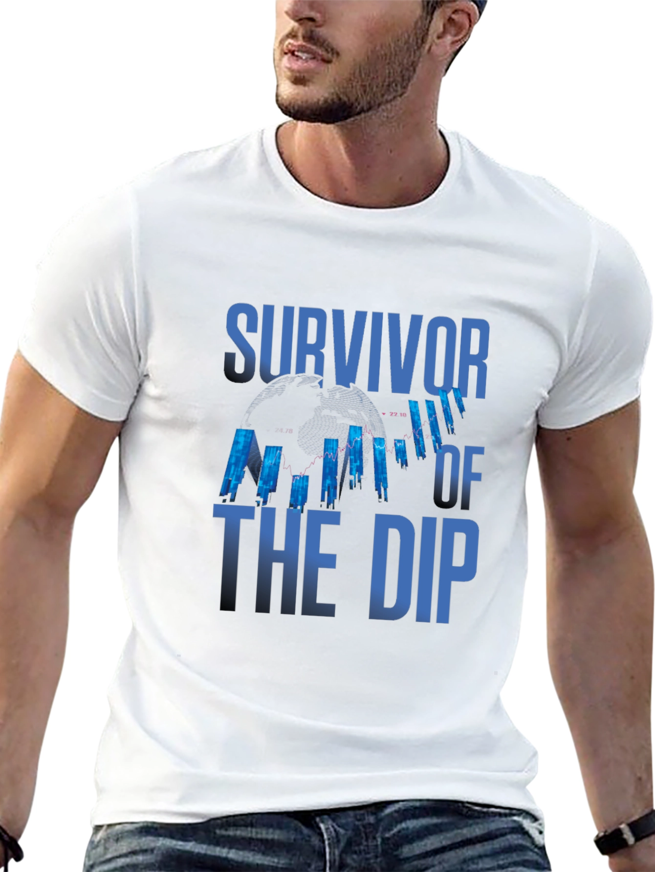 Survivor of the Dip Black Graphic T-Shirt