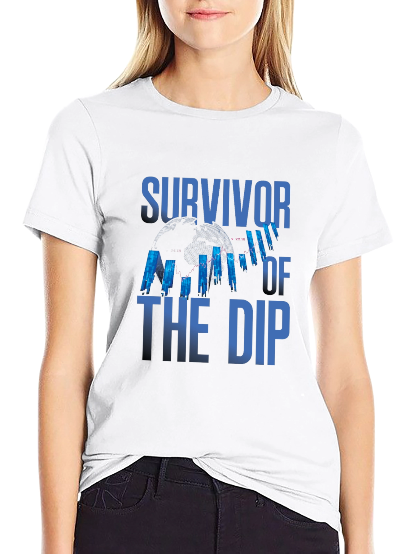 Survivor of the Dip Black Graphic T-Shirt