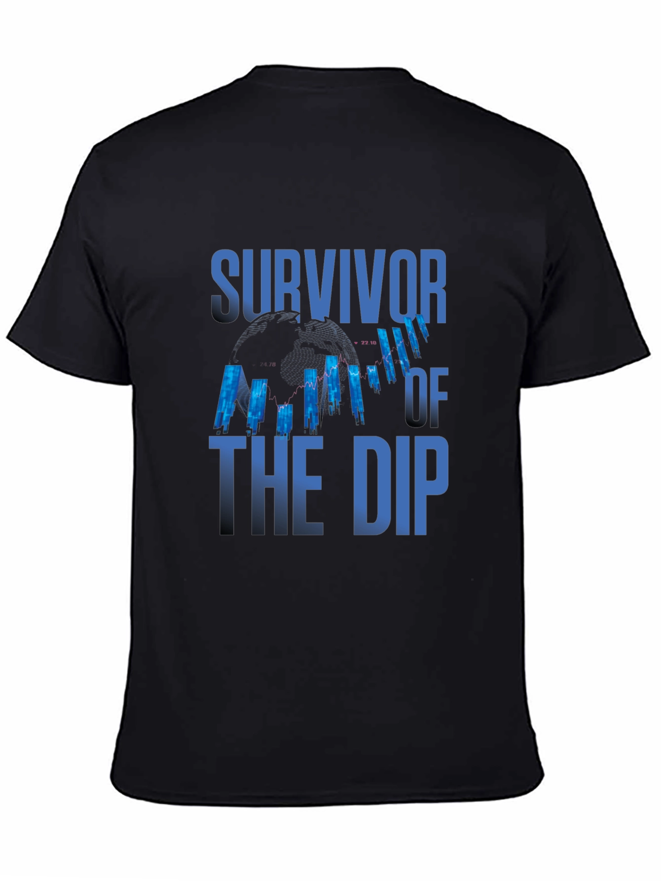 Survivor of the Dip Black Graphic T-Shirt