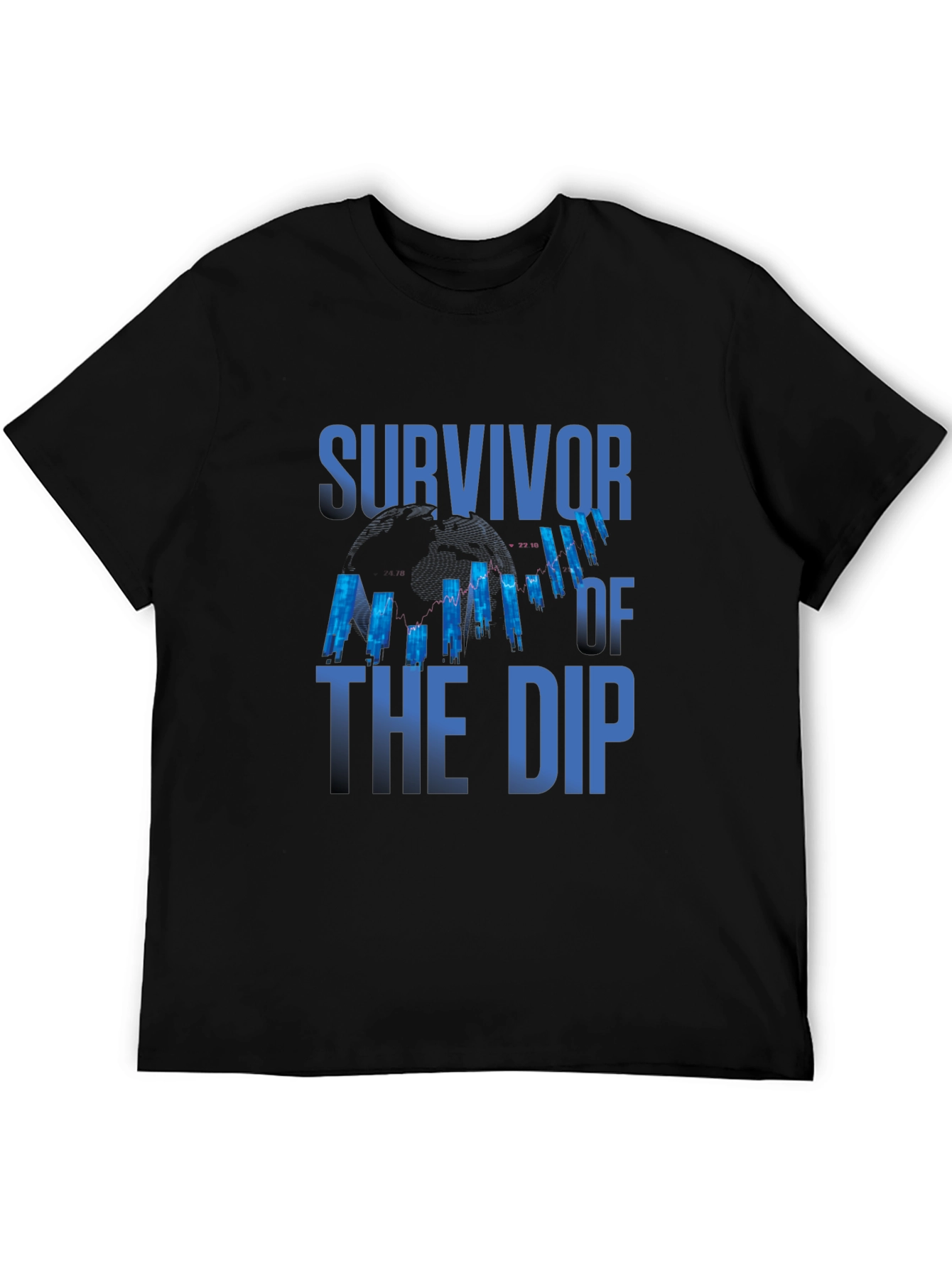 Survivor of the Dip Black Graphic T-Shirt