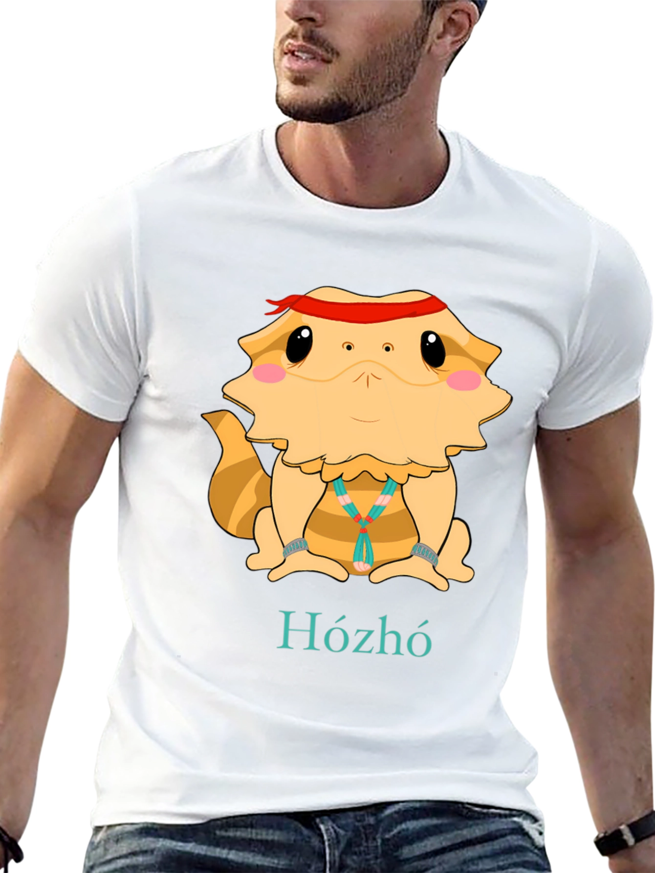 Bearded Dragon Hózhó T-Shirt - Cool Lizard Tee