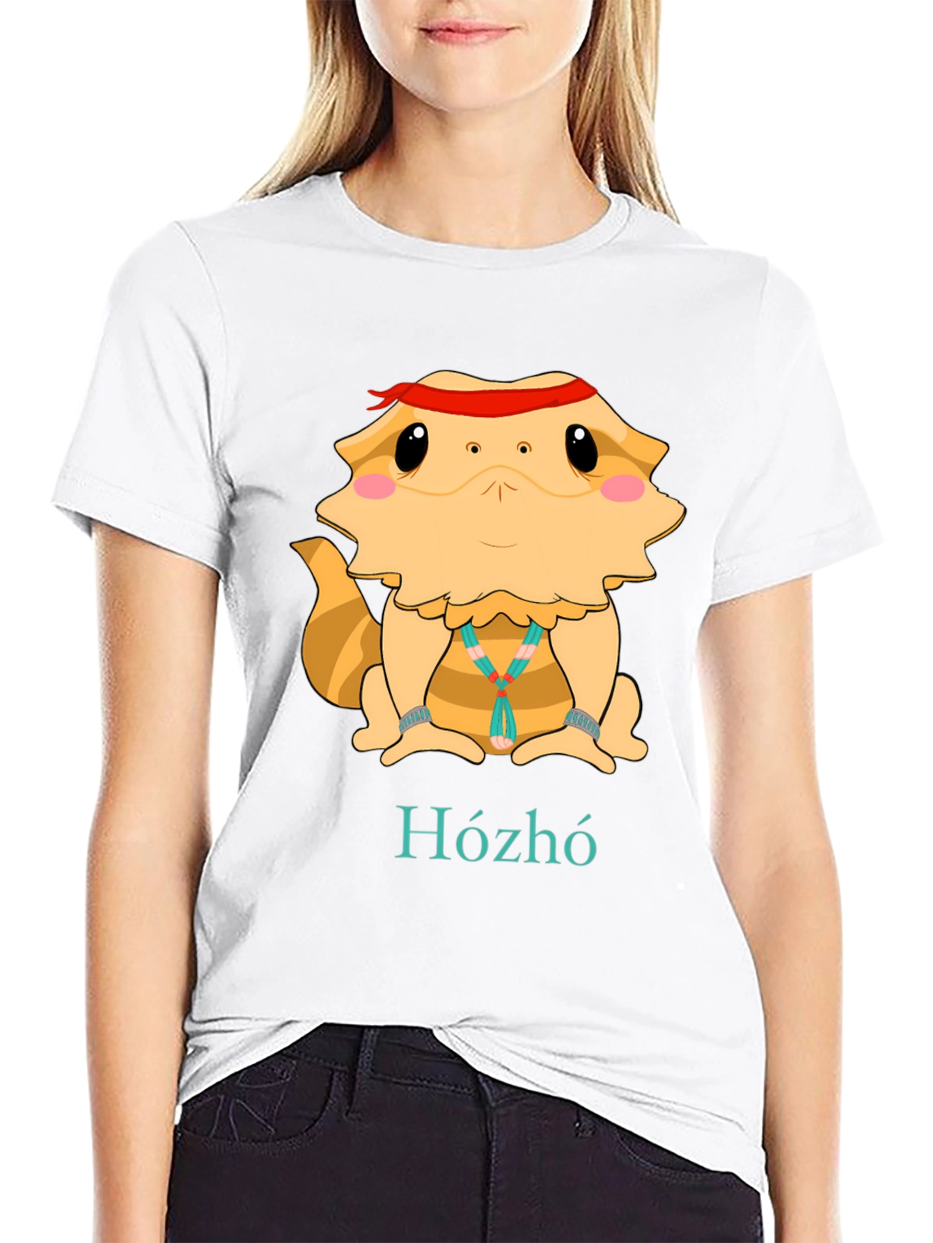 Bearded Dragon Hózhó T-Shirt - Cool Lizard Tee