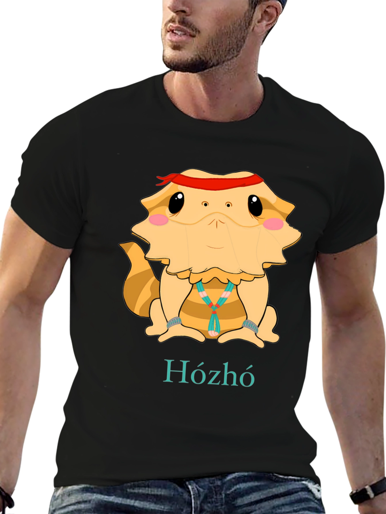 Bearded Dragon Hózhó T-Shirt - Cool Lizard Tee
