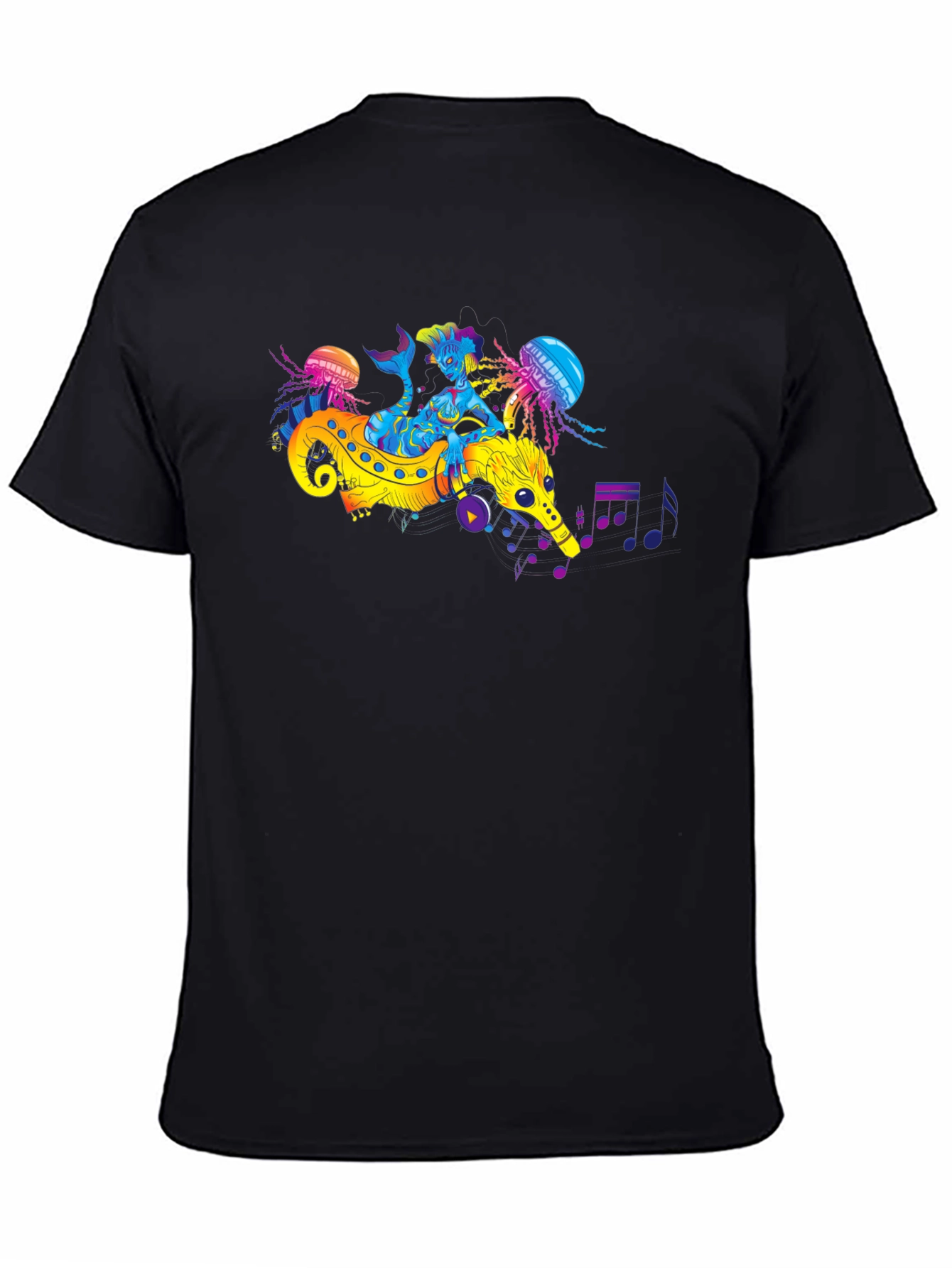 Sea Serpent Mermaid Music T-Shirt