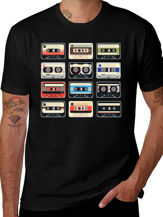 Retro Cassette Tape T-Shirt - Vintage Music Lover Tee